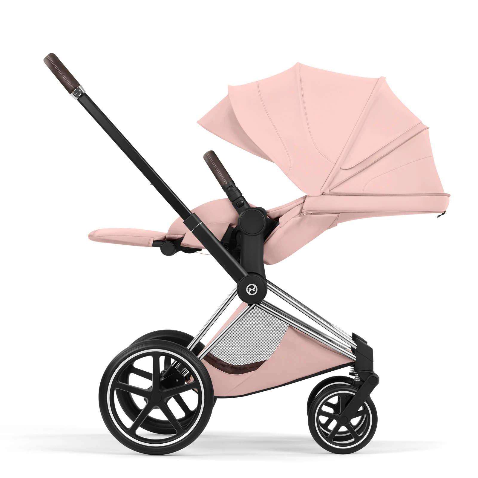 Cybex Priam 5.0 - wózek 4w1 | Peach Pink - Chrome (Style)