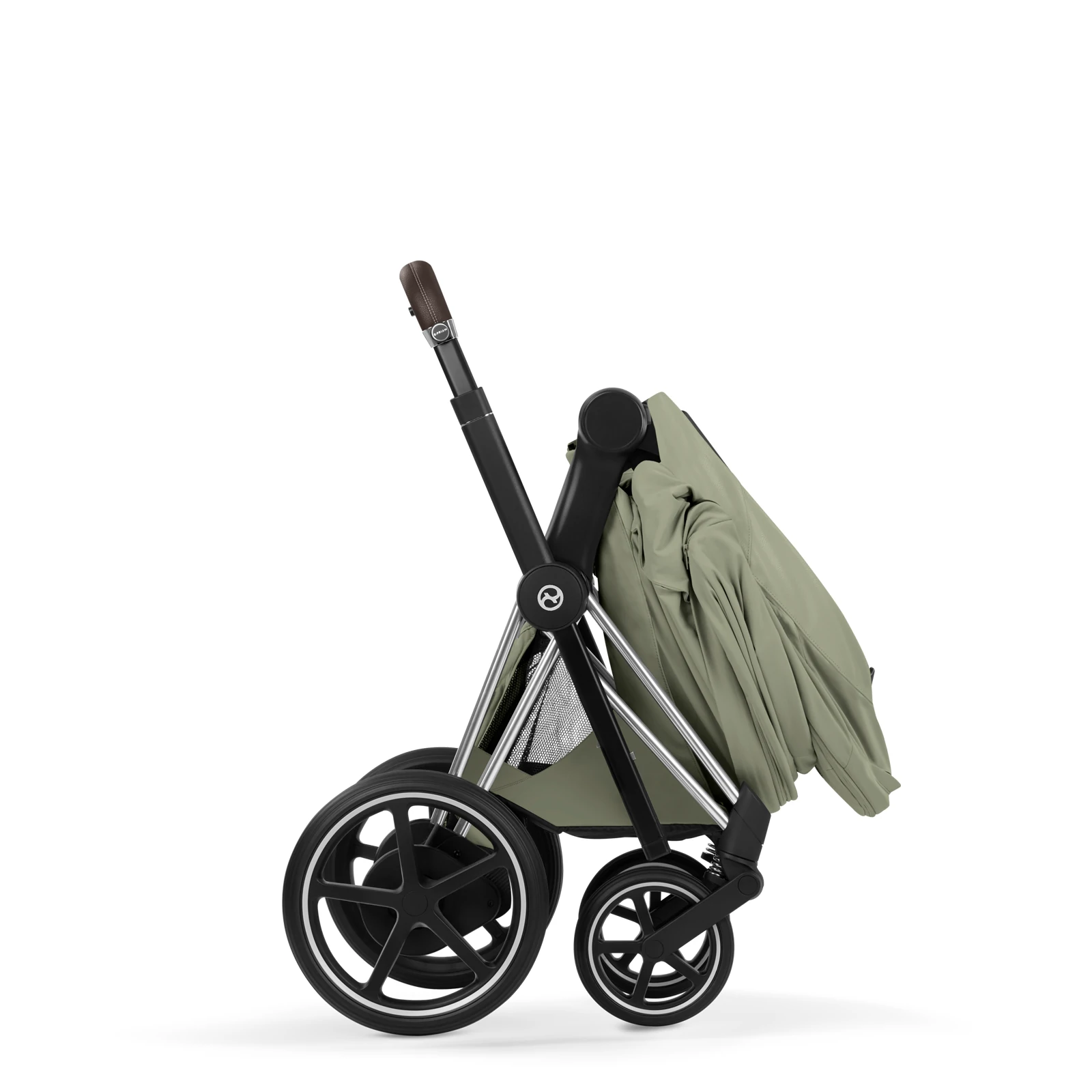 Cybex e-Priam 5.0 - wózek 2w1 | Sage Green - Chrome (Style)