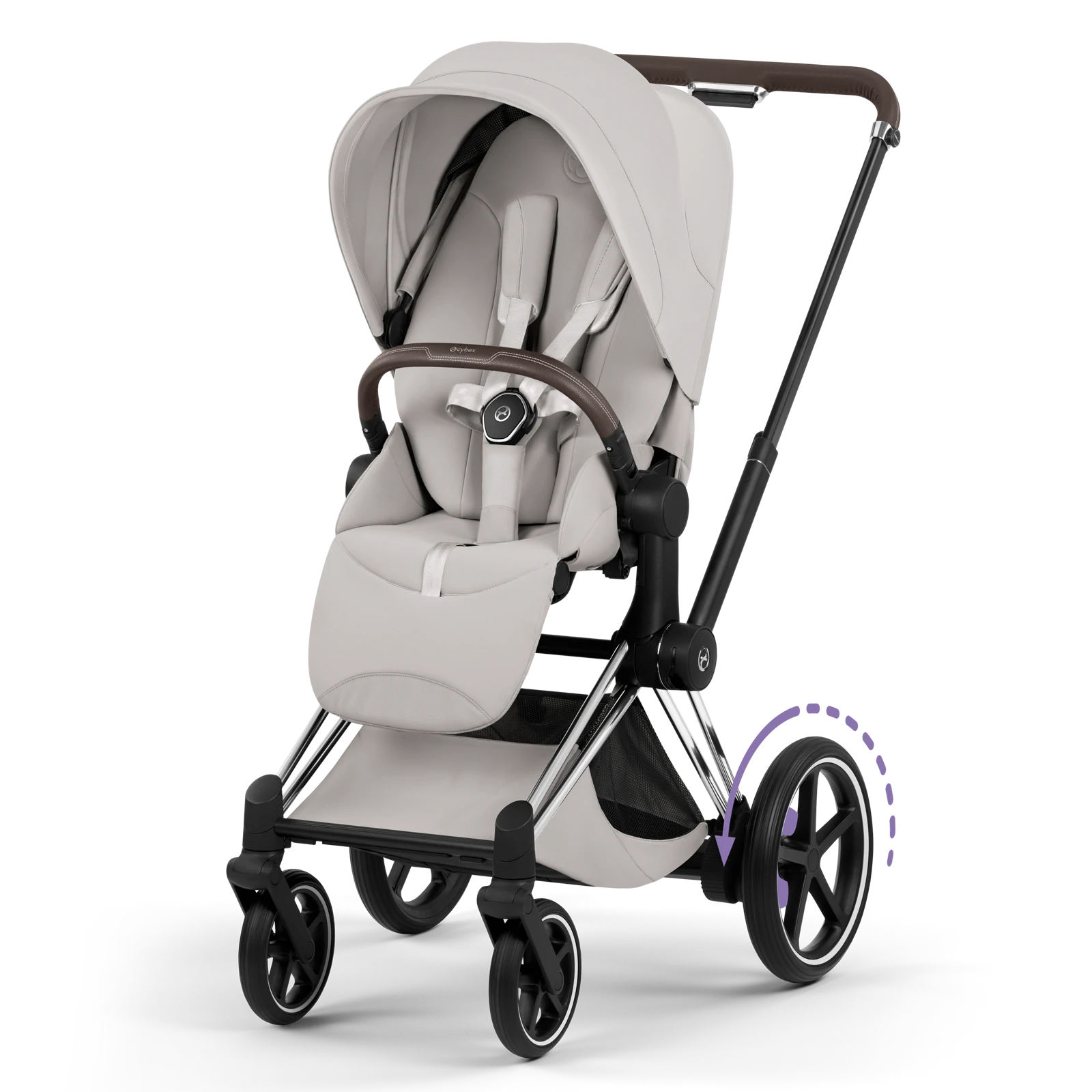 Cybex e-Priam 5.0 - wózek 2w1 | City Grey - Chrome (Style)