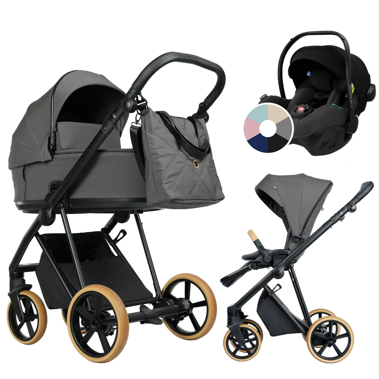 Roan Ivi 2.0 Vintage + Avionaut Pixel Pro 2.0 C +GRATIS - 3w1 | Sicilian Olive