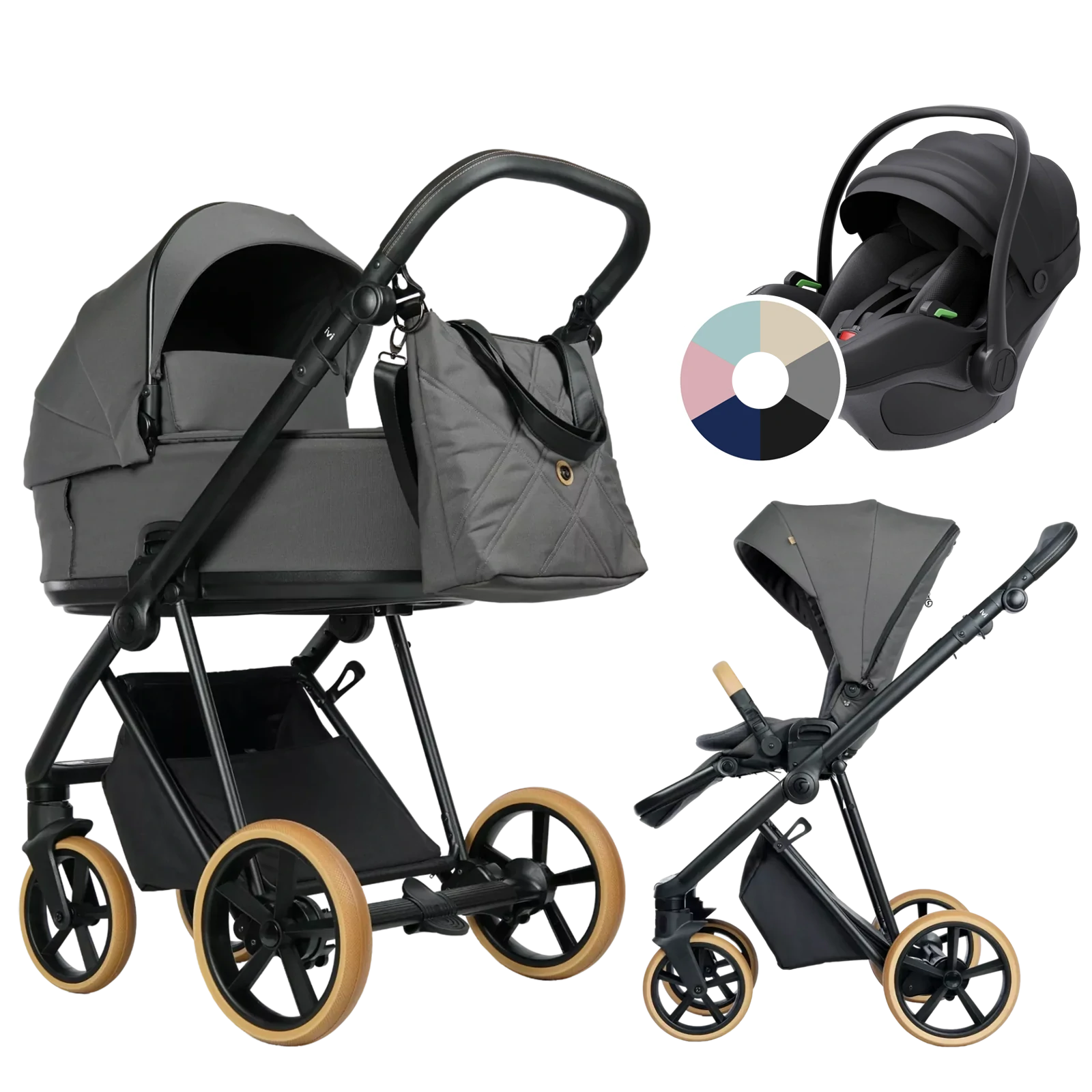 Roan Ivi 2.0 Vintage + Avionaut Pixel 3 + GRATIS - 3w1 | Sicilian Olive