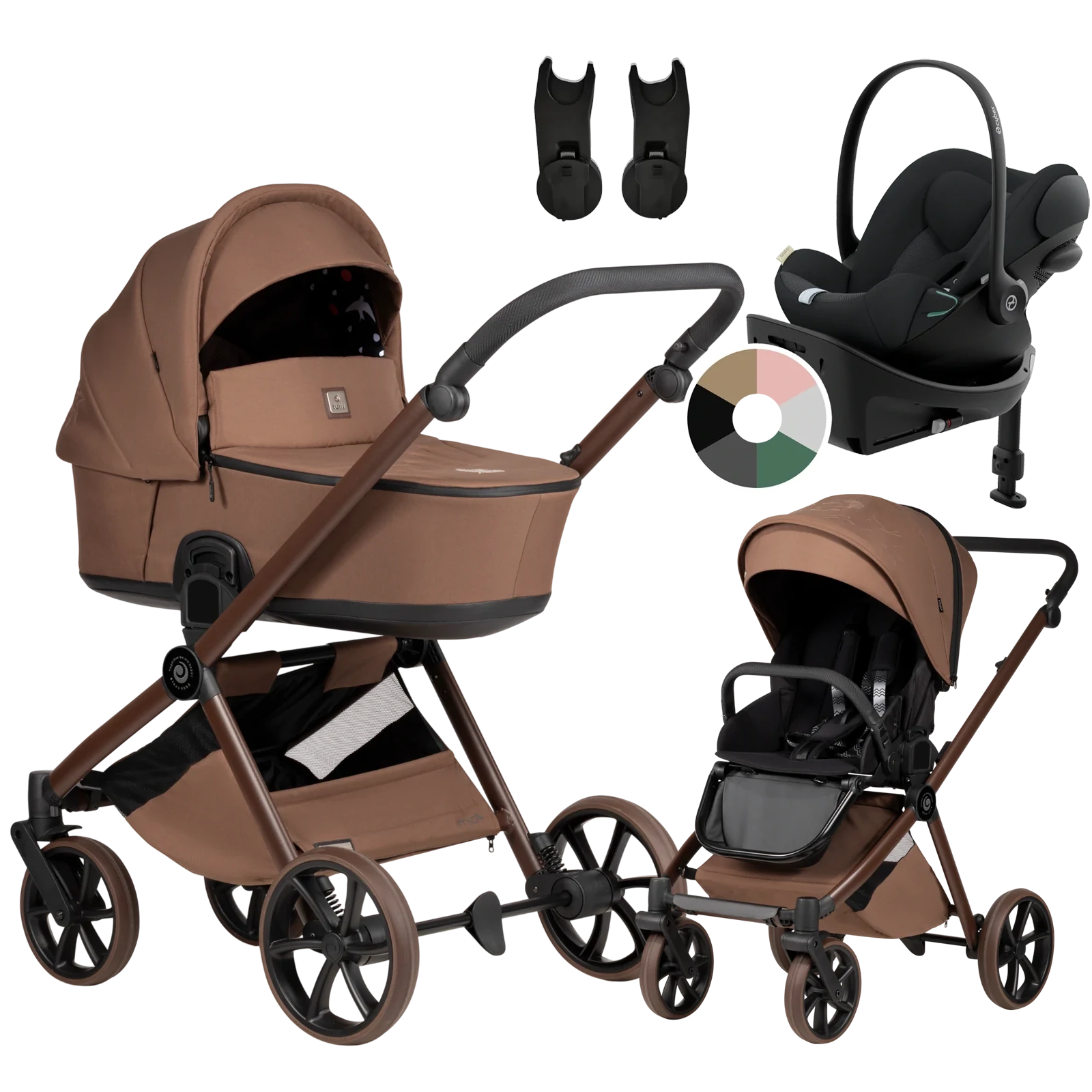 Tutis Mio 3 Plus + Cybex Cloud G3 + baza G3 + GRATIS - 4w1 | 016 Hoopoe Brown