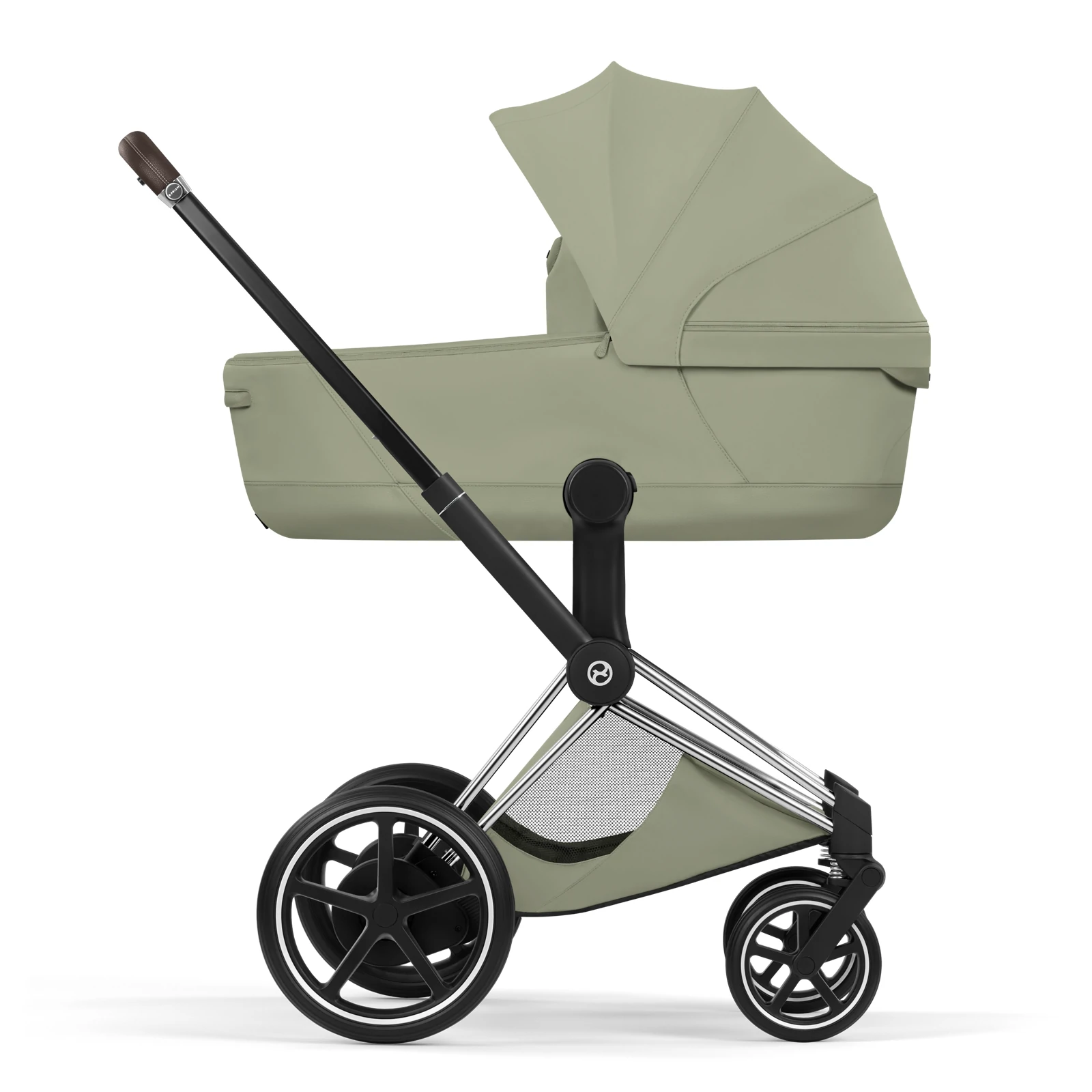 Cybex e-Priam 5.0 - wózek 2w1 | Sage Green - Chrome (Style)
