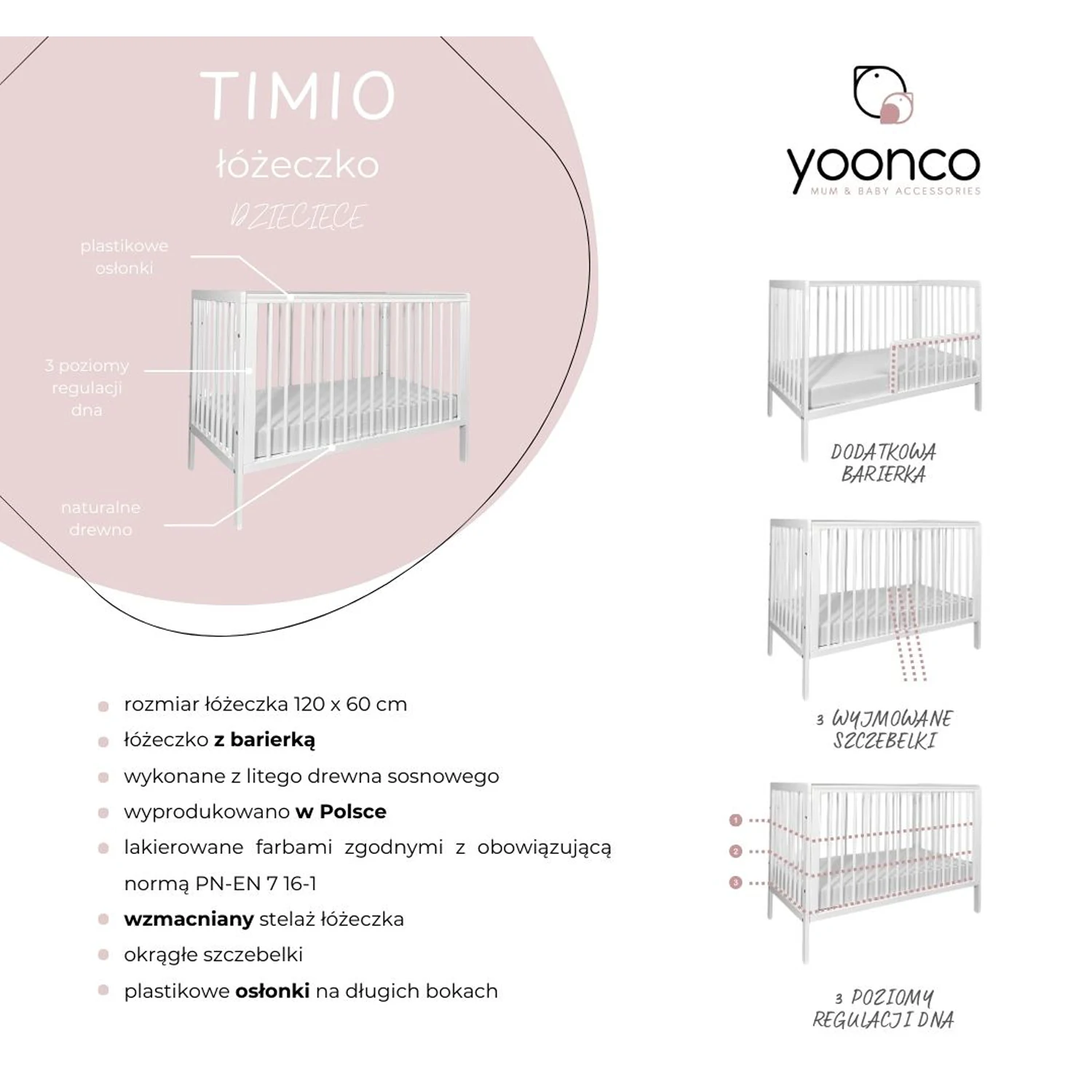 Yoonco Timio | Beż +szuflada Yoonco Timio | Beż +szuflada
