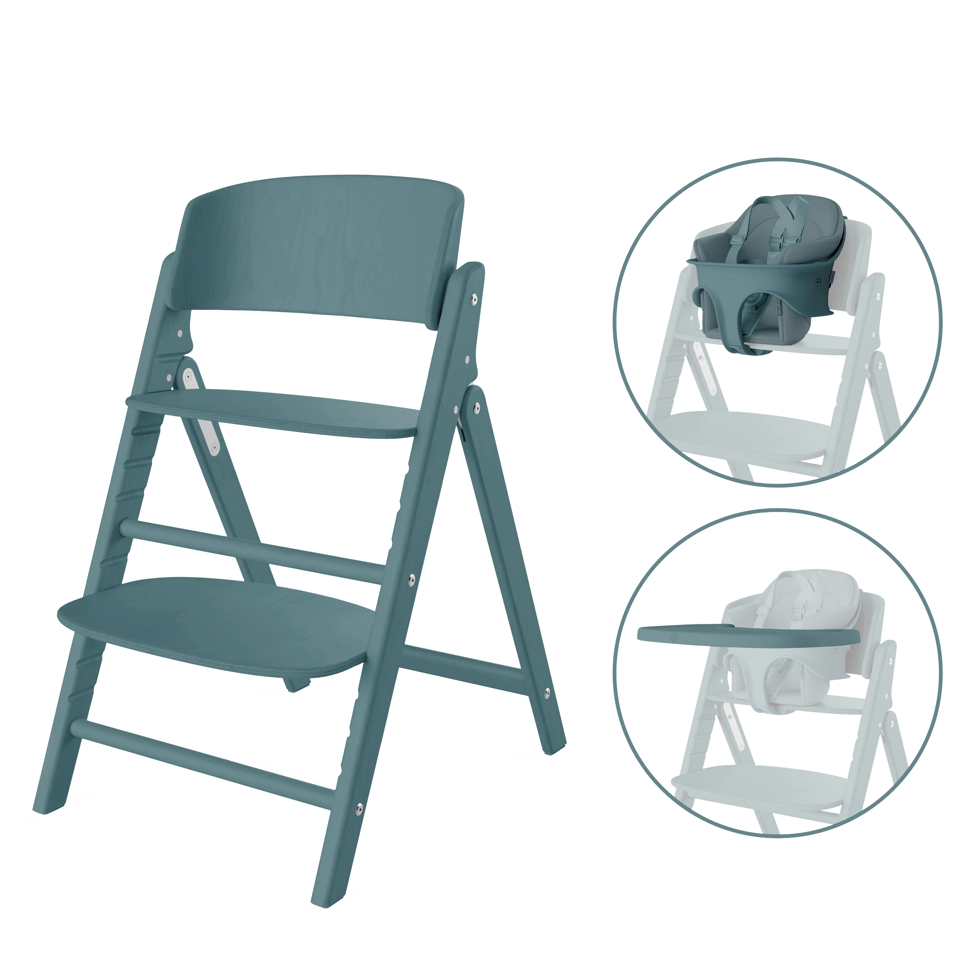 Cybex Click & Fold - zestaw 3w1 | Stone Blue