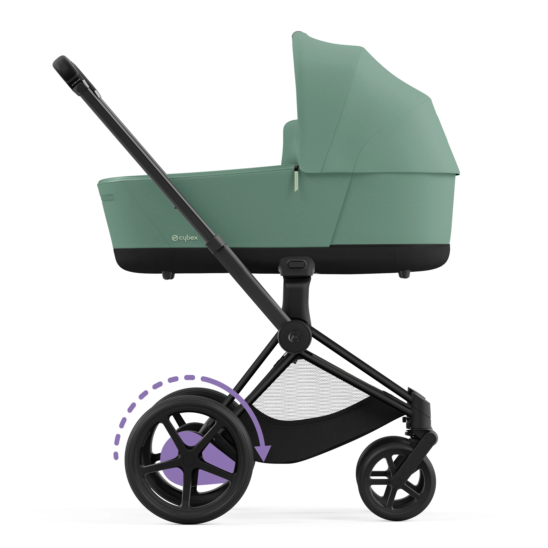 Cybex e-Priam 4.0 - 2w1 | Leaf Green (Matt Black Frame) Cybex e-Priam 4.0 - 2w1 | Leaf Green (Matt Black Frame)