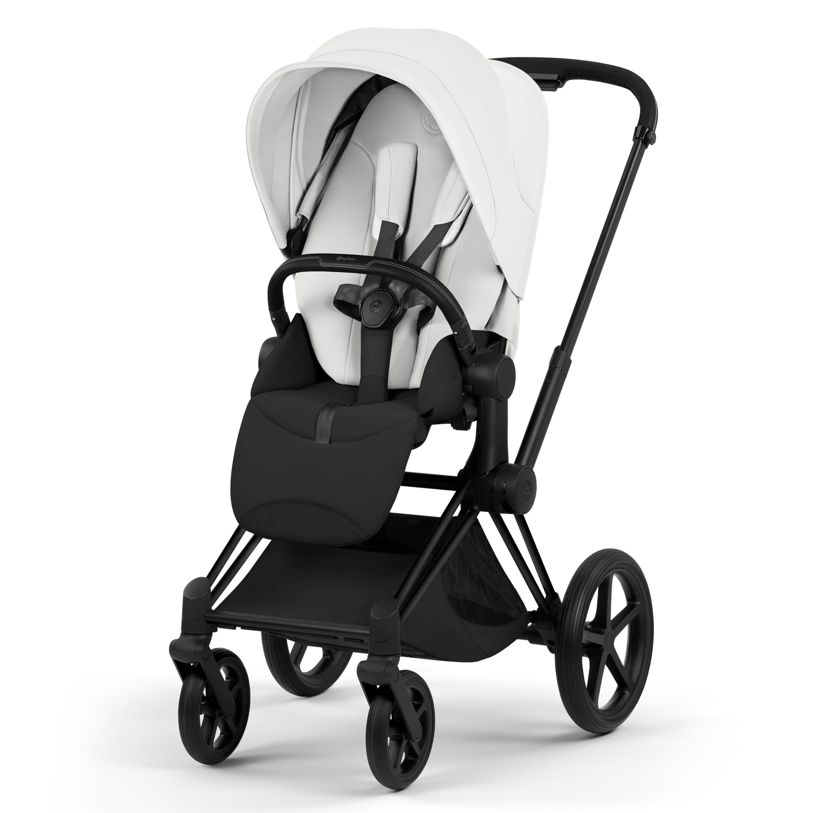 Cybex Priam 5.0 - wózek 4w1 | Off White - Matt Black (Style)