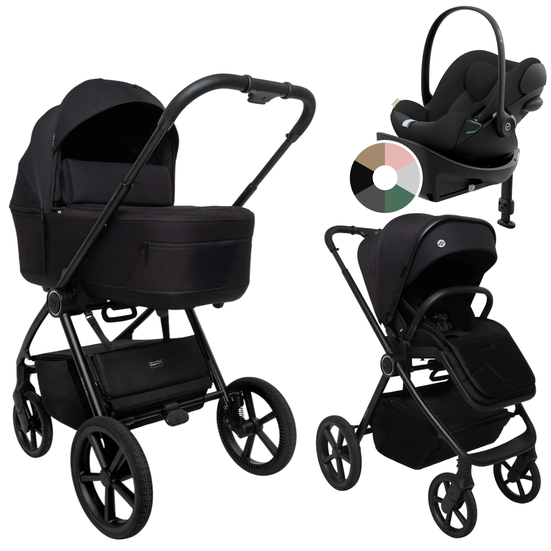 Muuvo One + Cybex Cloud G + baza G +GRATIS - 4w1 | Negro