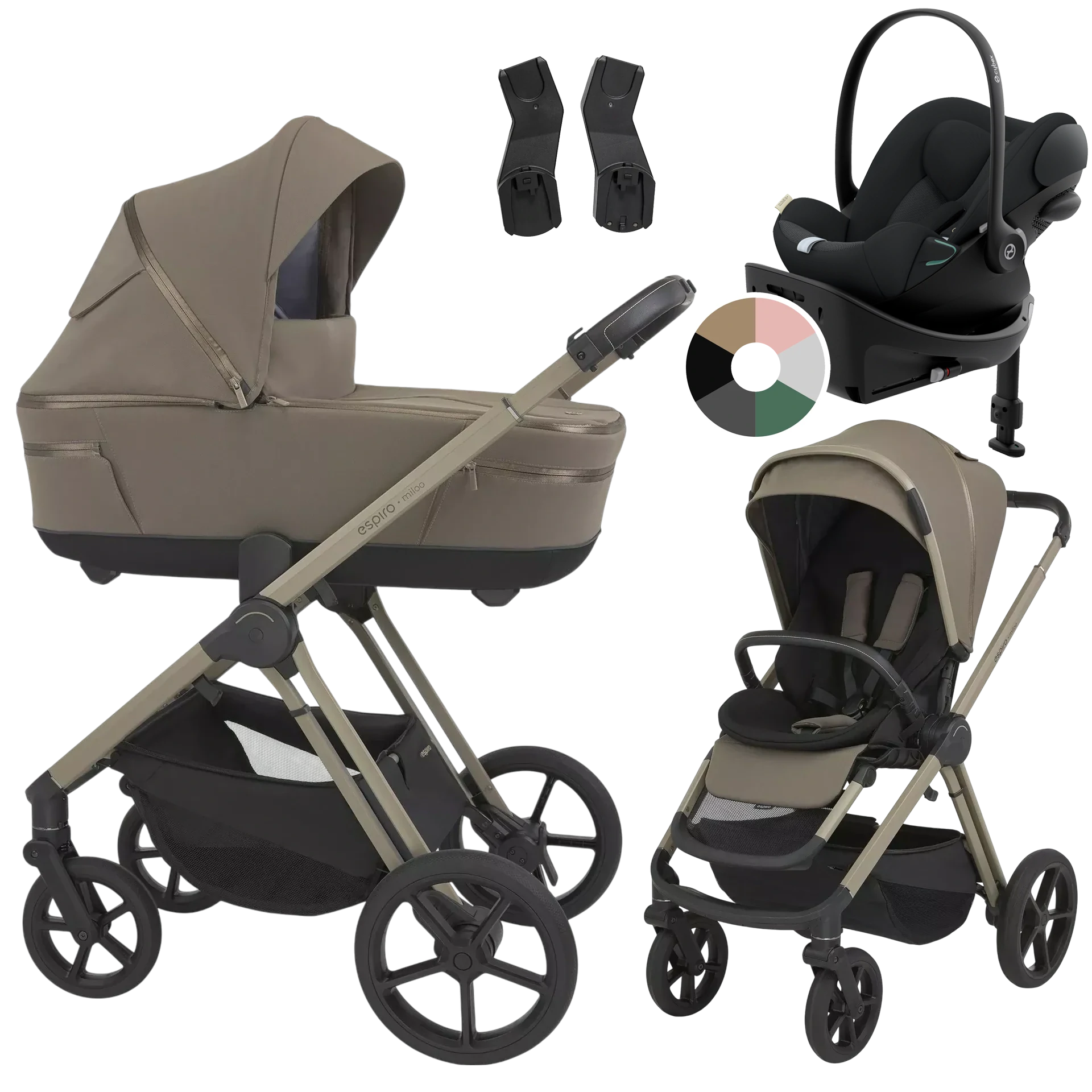 Espiro Miloo + Cybex Cloud G + baza G +GRATIS - 4w1 | 209 Charming Touch