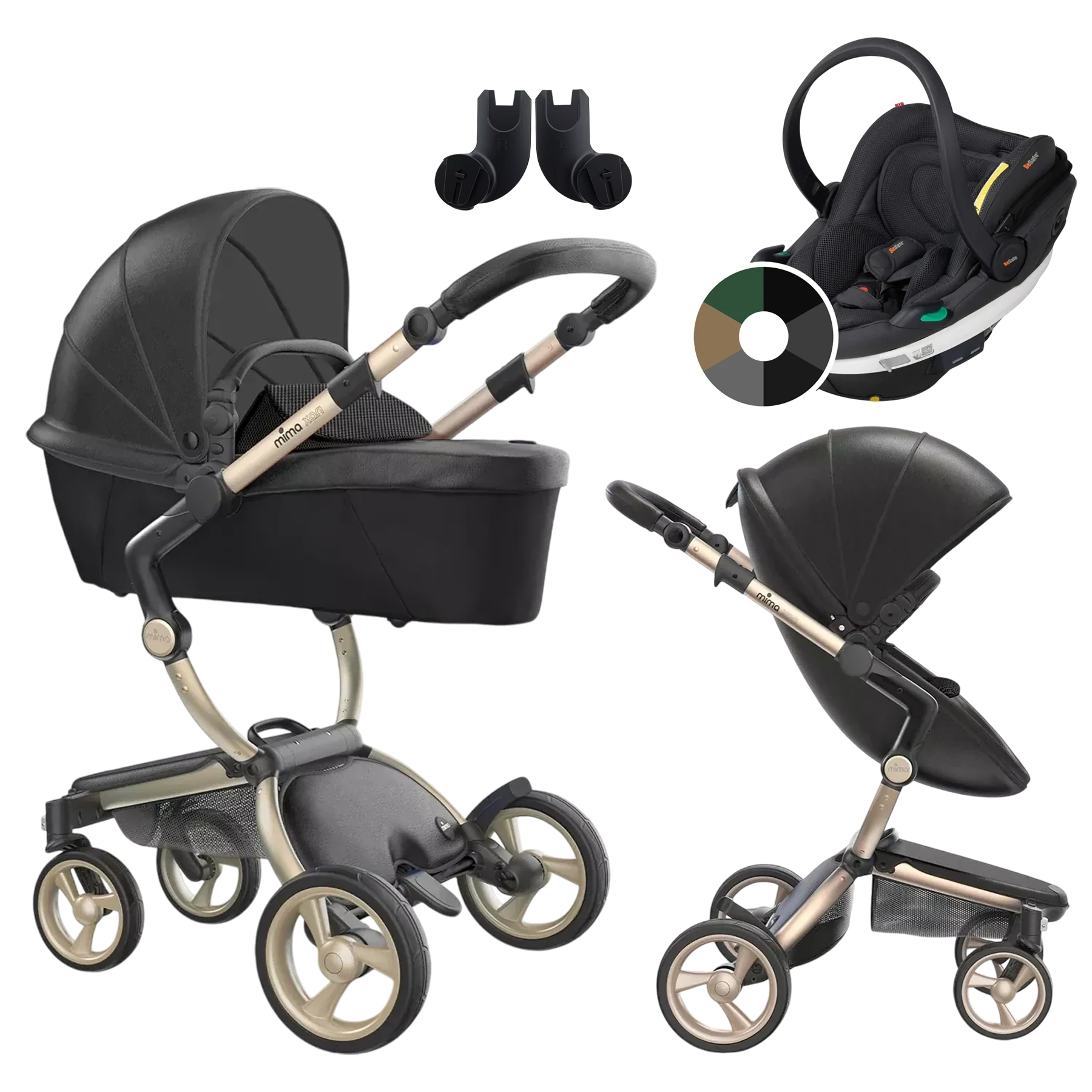 Mima Xari 4G + BeSafe Go Beyond +GRATIS - 3w1 | Champagne-Black-Black