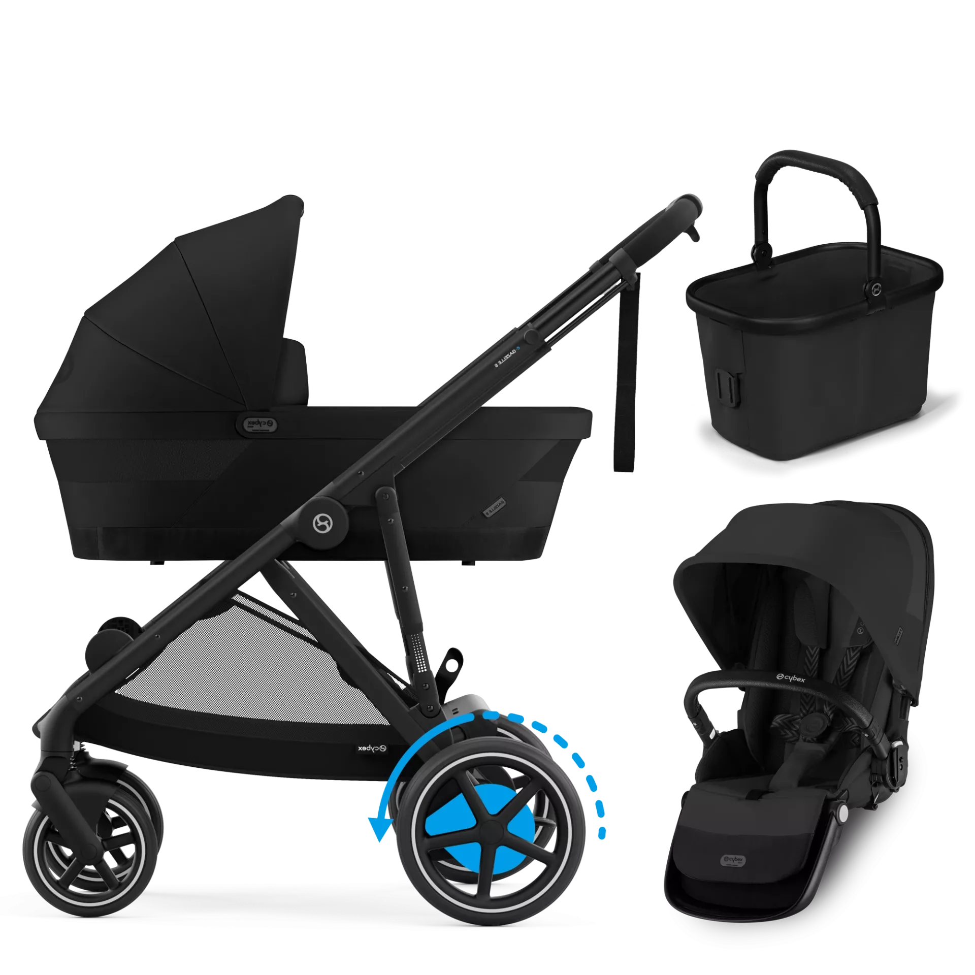 Cybex e-Gazelle S - 2w1 | Moon Black