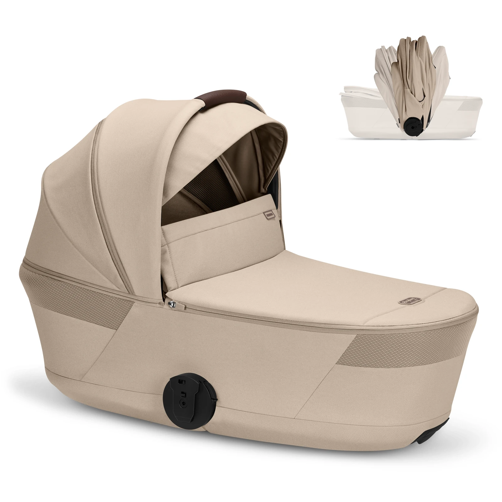 Cybex Balios S Lux Fold - 2w1 ze składaną gondolą | Almond Beige