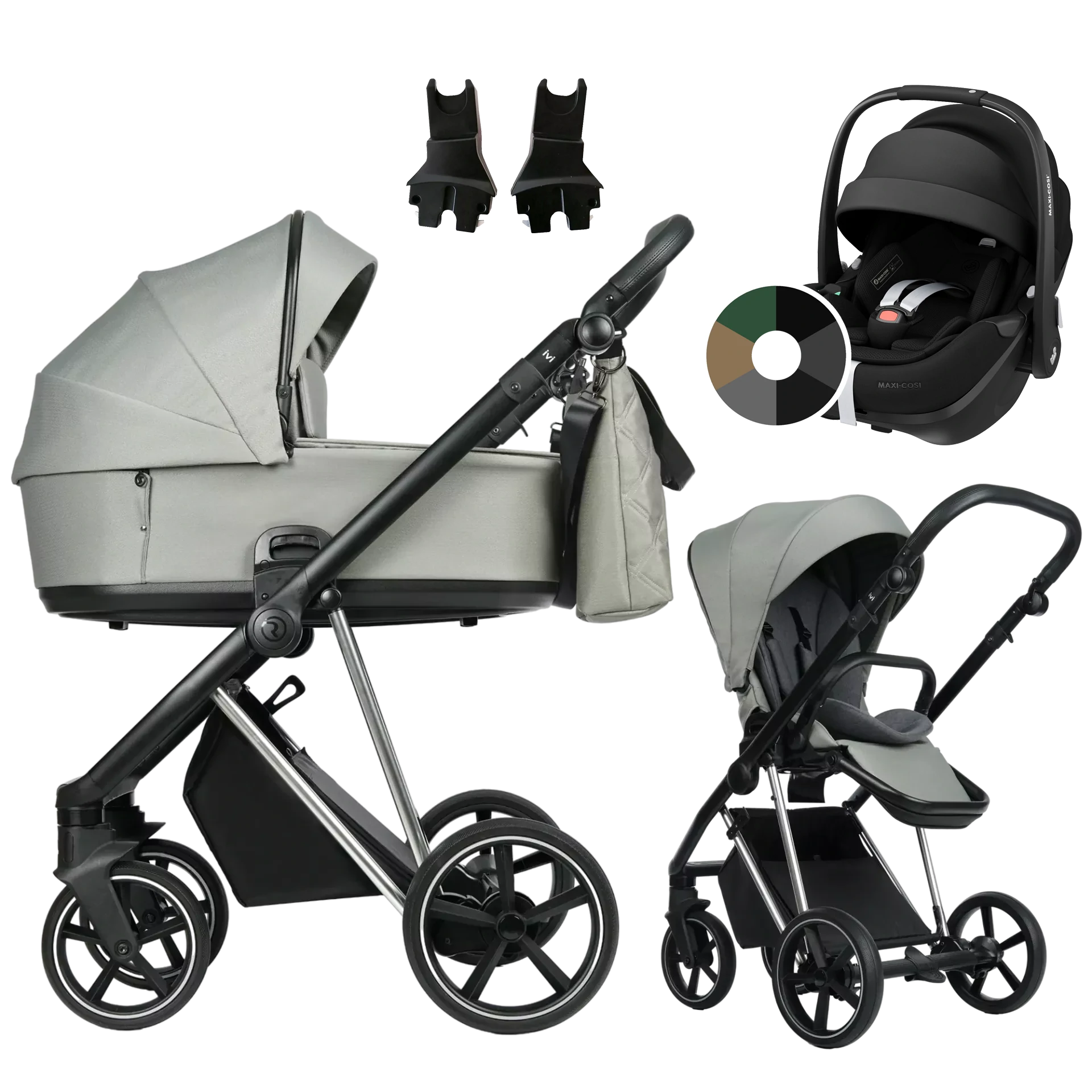 Roan Ivi 2.0 + Maxi-Cosi Pebble 360 Pro2 +GRATIS - 3w1 | Tea Leaf