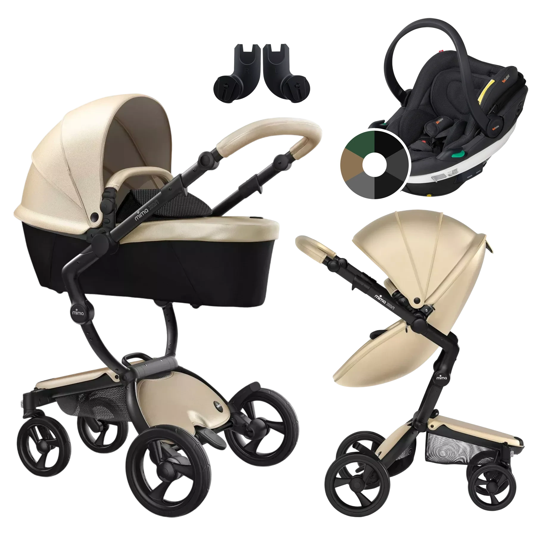 Mima Xari 4G + BeSafe Go Beyond +GRATIS - 3w1 | Black-Champagne-Black