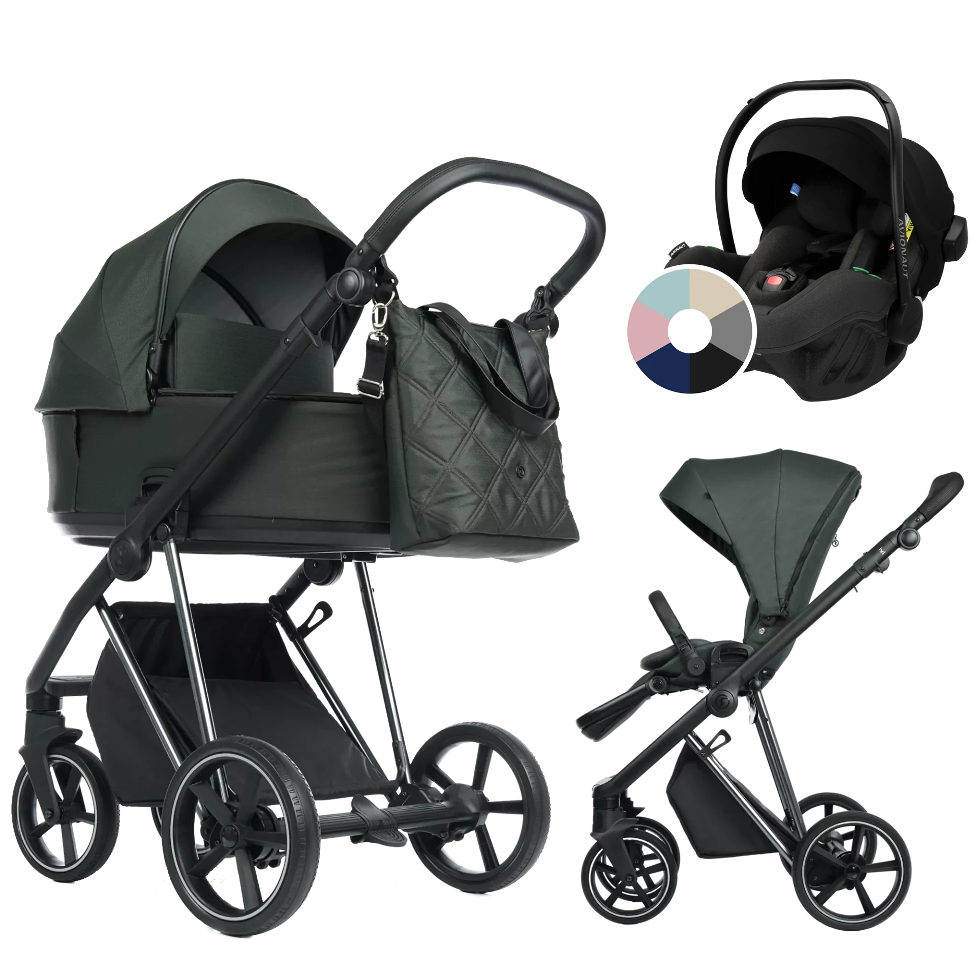 Roan Ivi 2.0 + Avionaut Pixel Pro 2.0 C +GRATIS - 3w1 | Black Forest