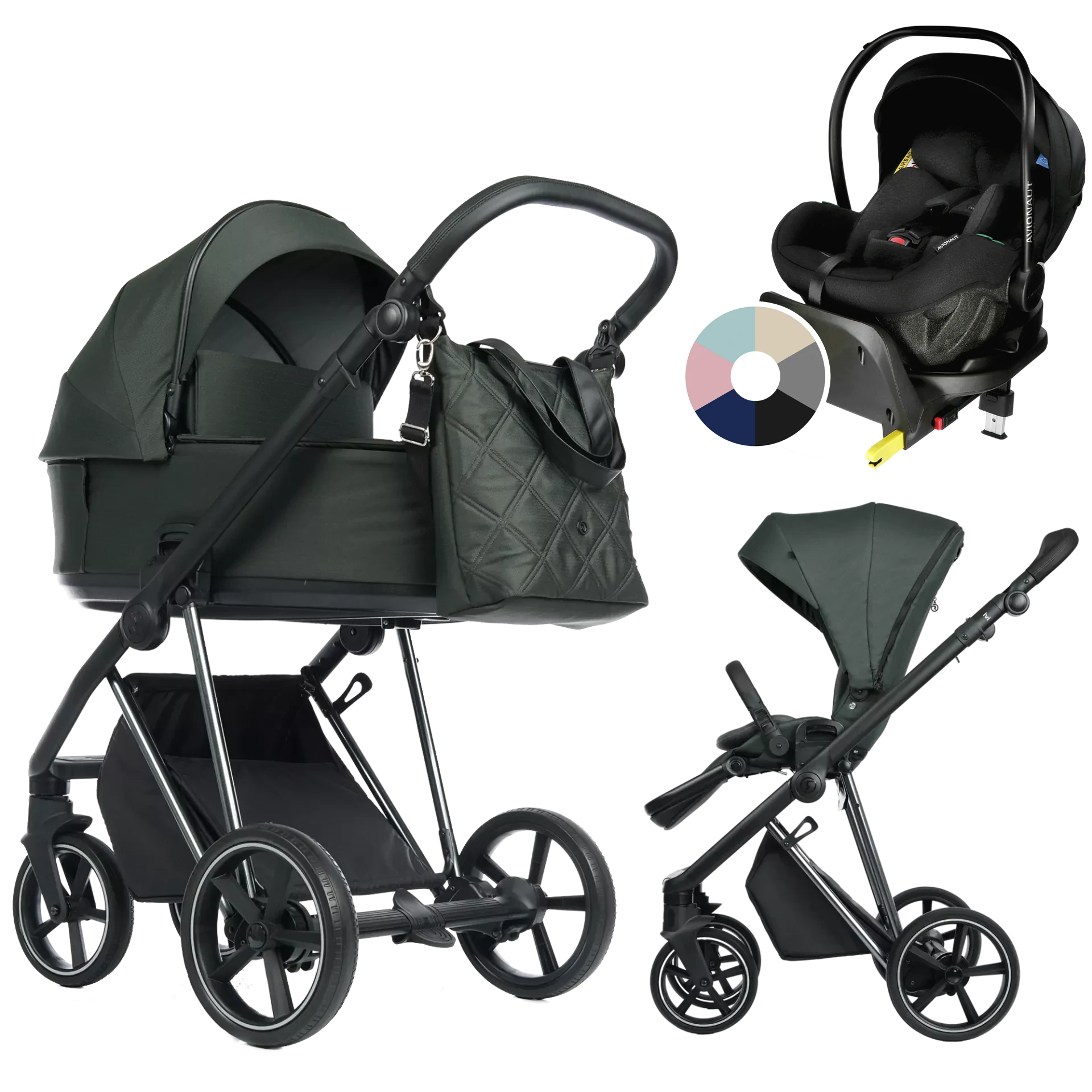 Roan Ivi 2.0 + Avionaut Pixel Pro 2.0 C + baza IQ Orbit +GRATIS - 4w1 | Black Forest