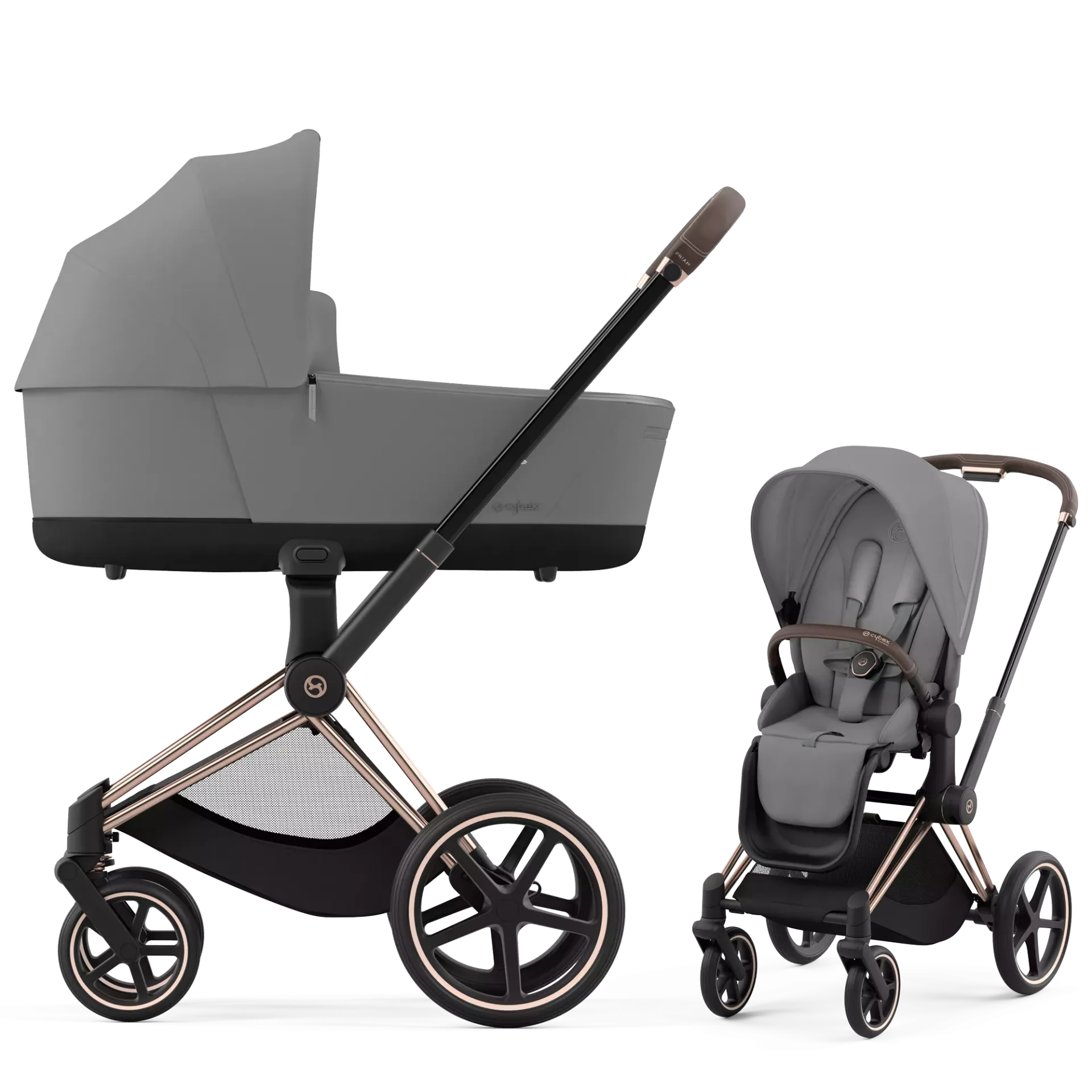 Cybex Priam 4.0 - 2w1 | Mirage Grey (Rosegold Frame)