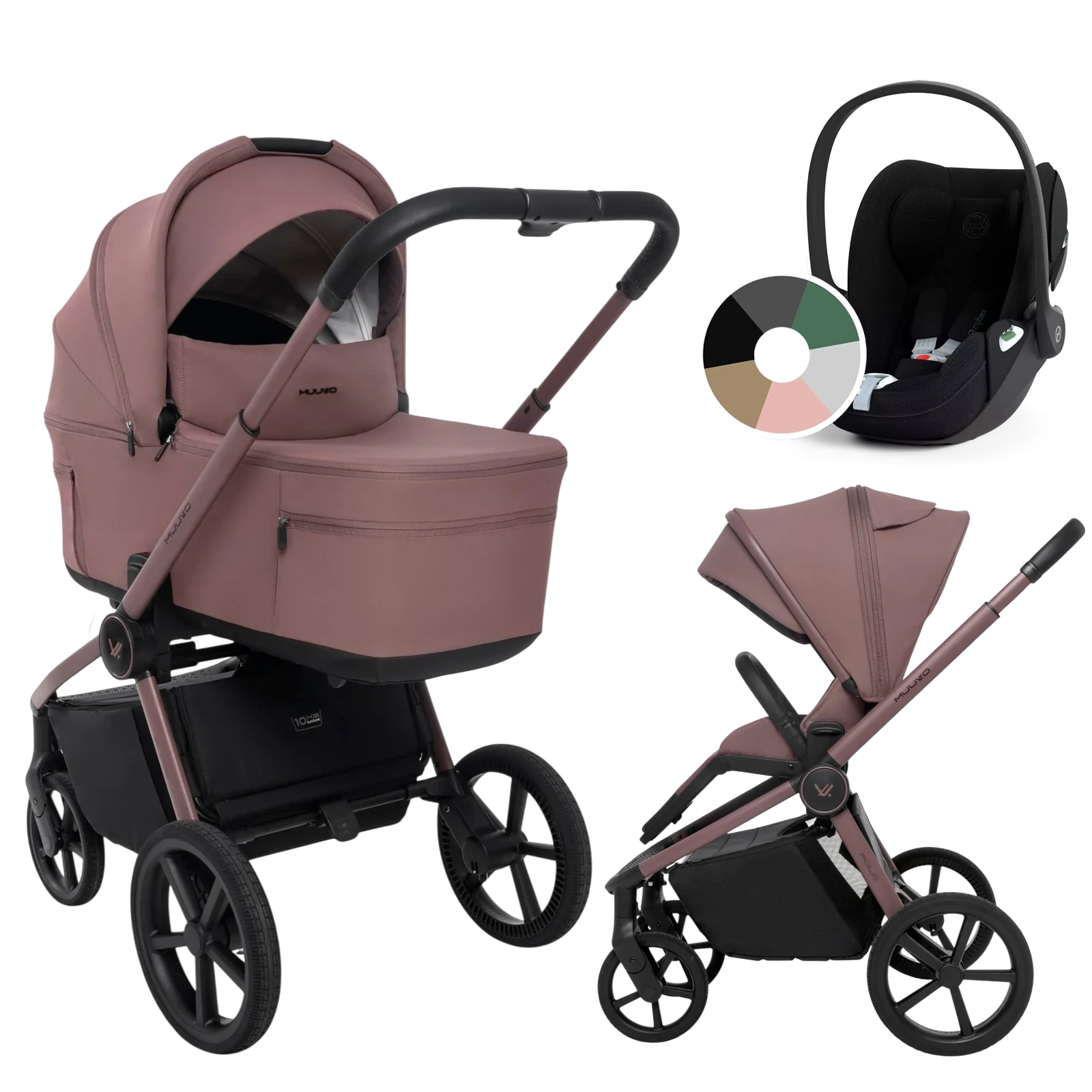 Muuvo Fold + Cybex Cloud T i-Size + GRATIS - 3w1 | Cocoa