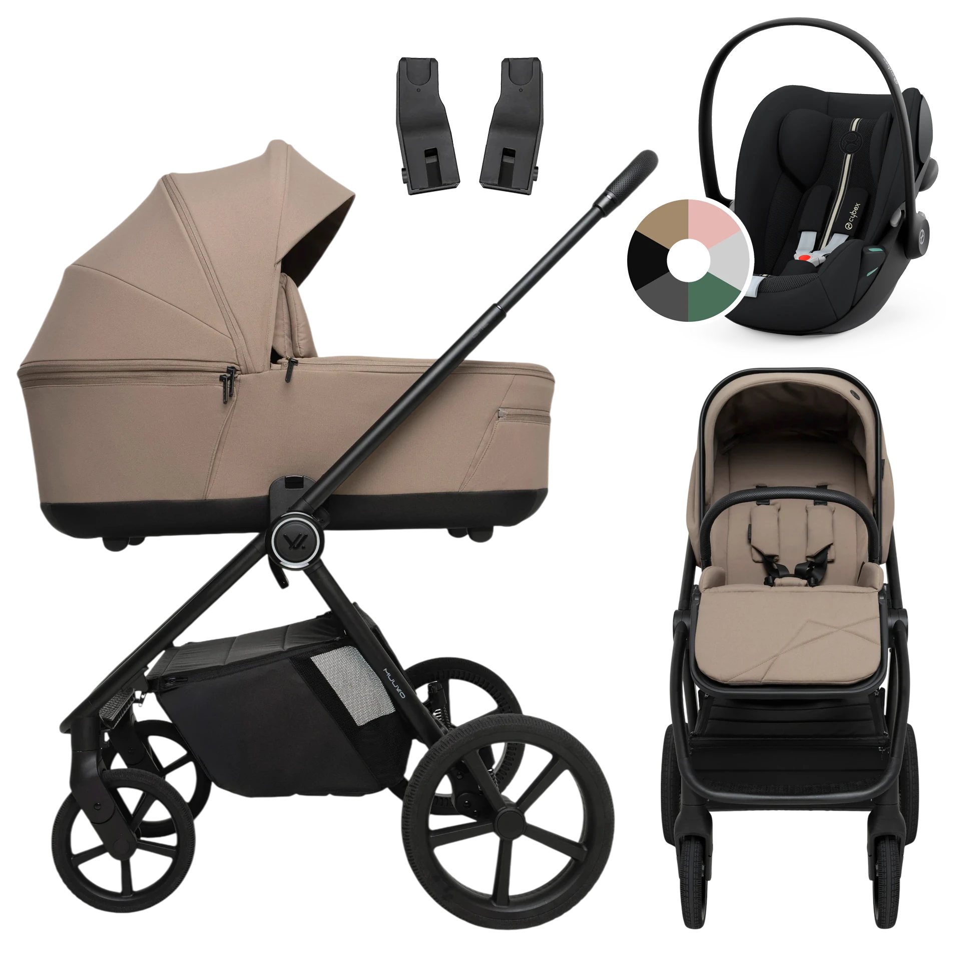 Muuvo One + Cybex Cloud G i-Size +GRATIS - 3w1 | Praline
