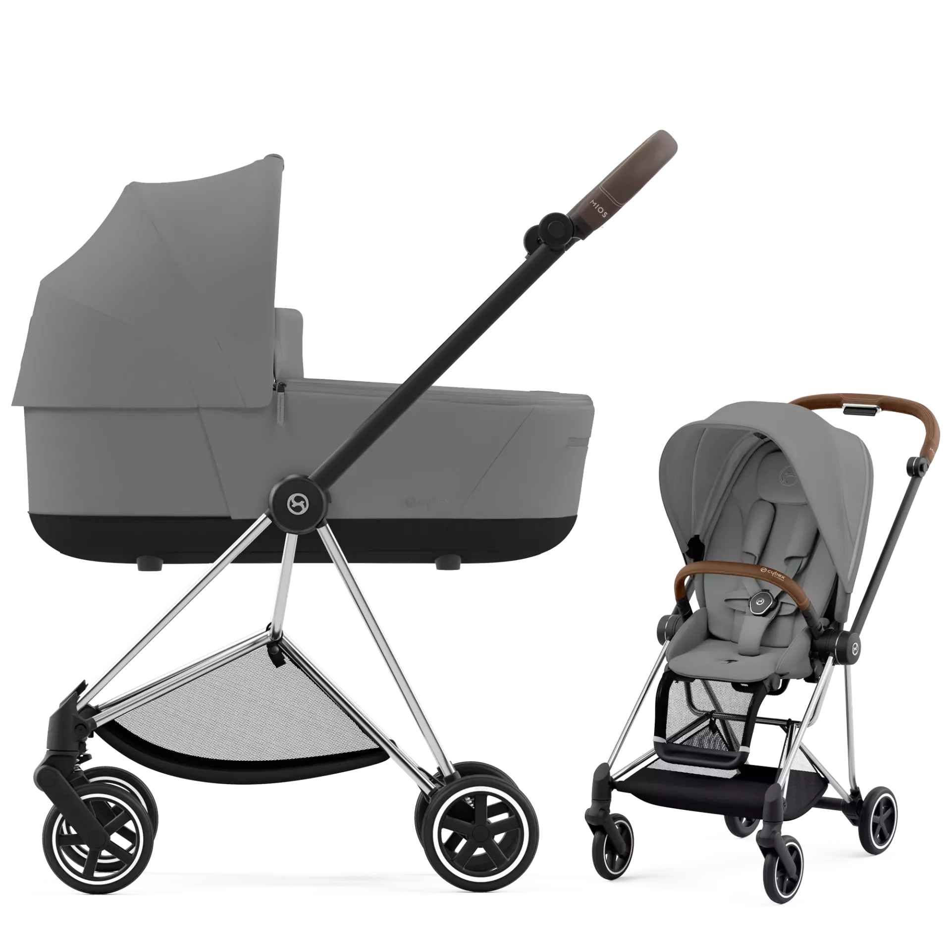 Cybex Mios 3.0 - 2w1 | Mirage Grey (Chrome Brown Frame)