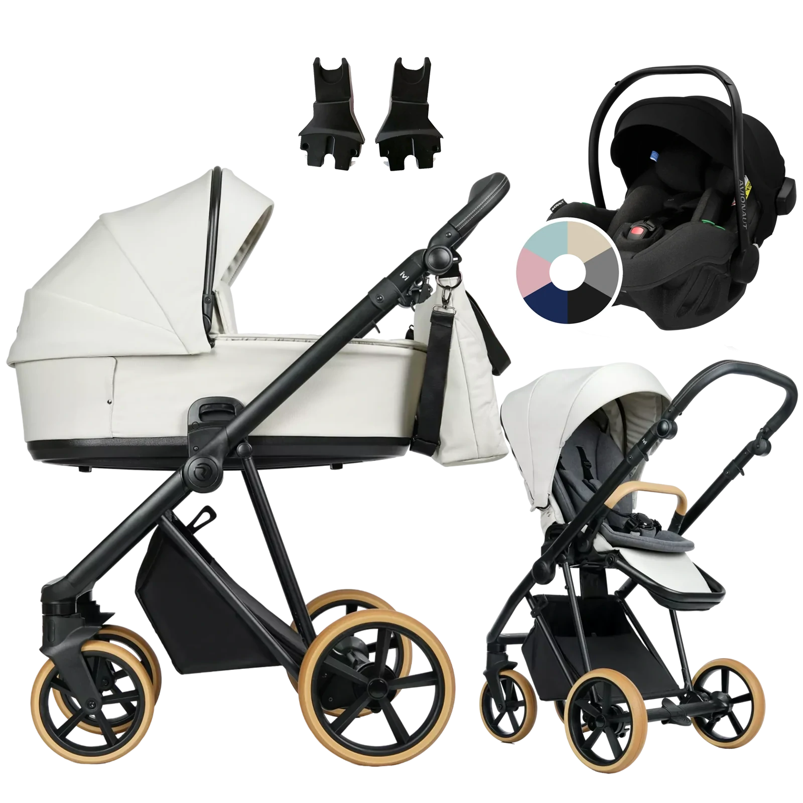 Roan Ivi 2.0 Vintage + Avionaut Pixel Pro 2.0 C +GRATIS - 3w1 | Marzipan