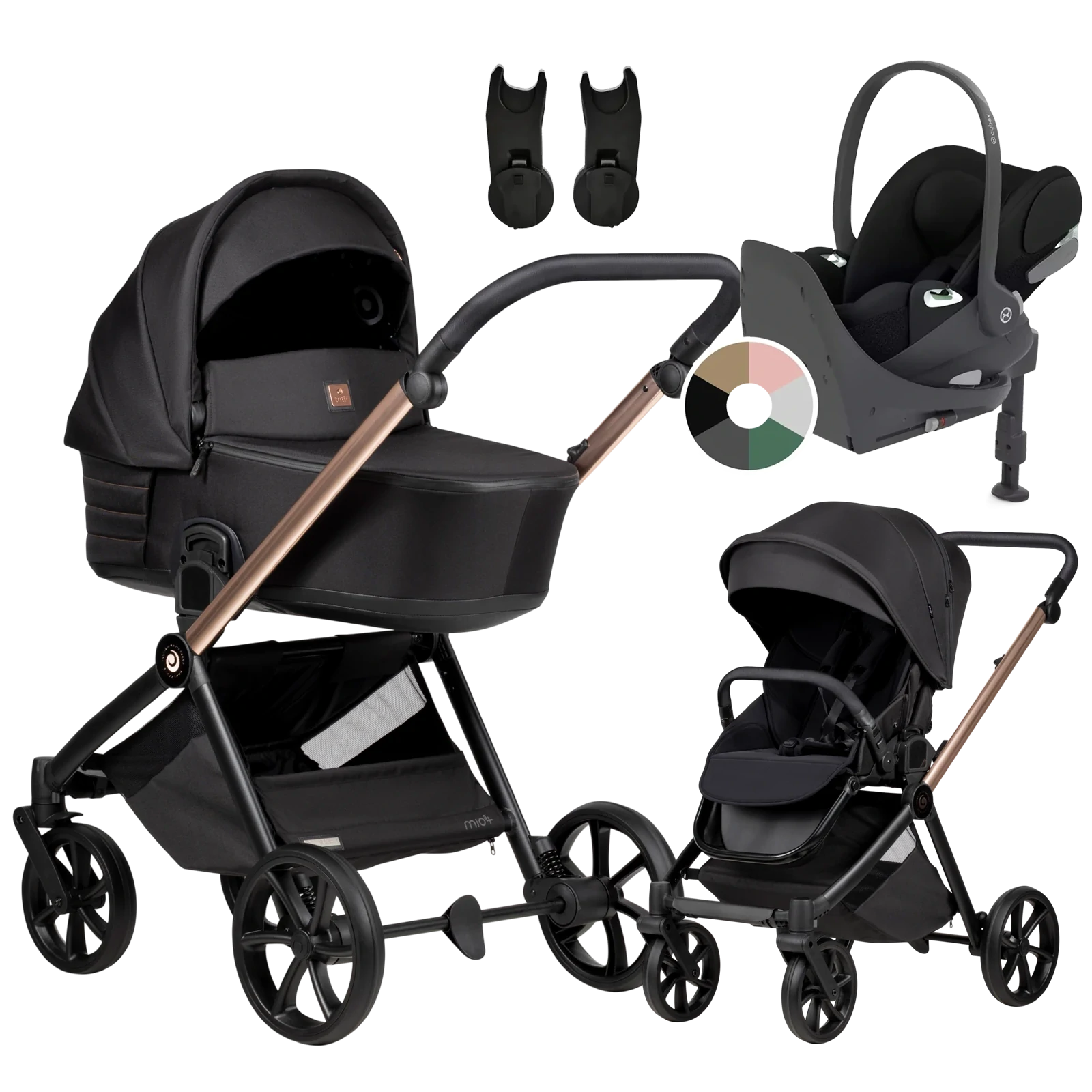 Tutis Mio 3 Plus + Cybex Cloud T + baza T + GRATIS - 4w1 | 292 Rosegold
