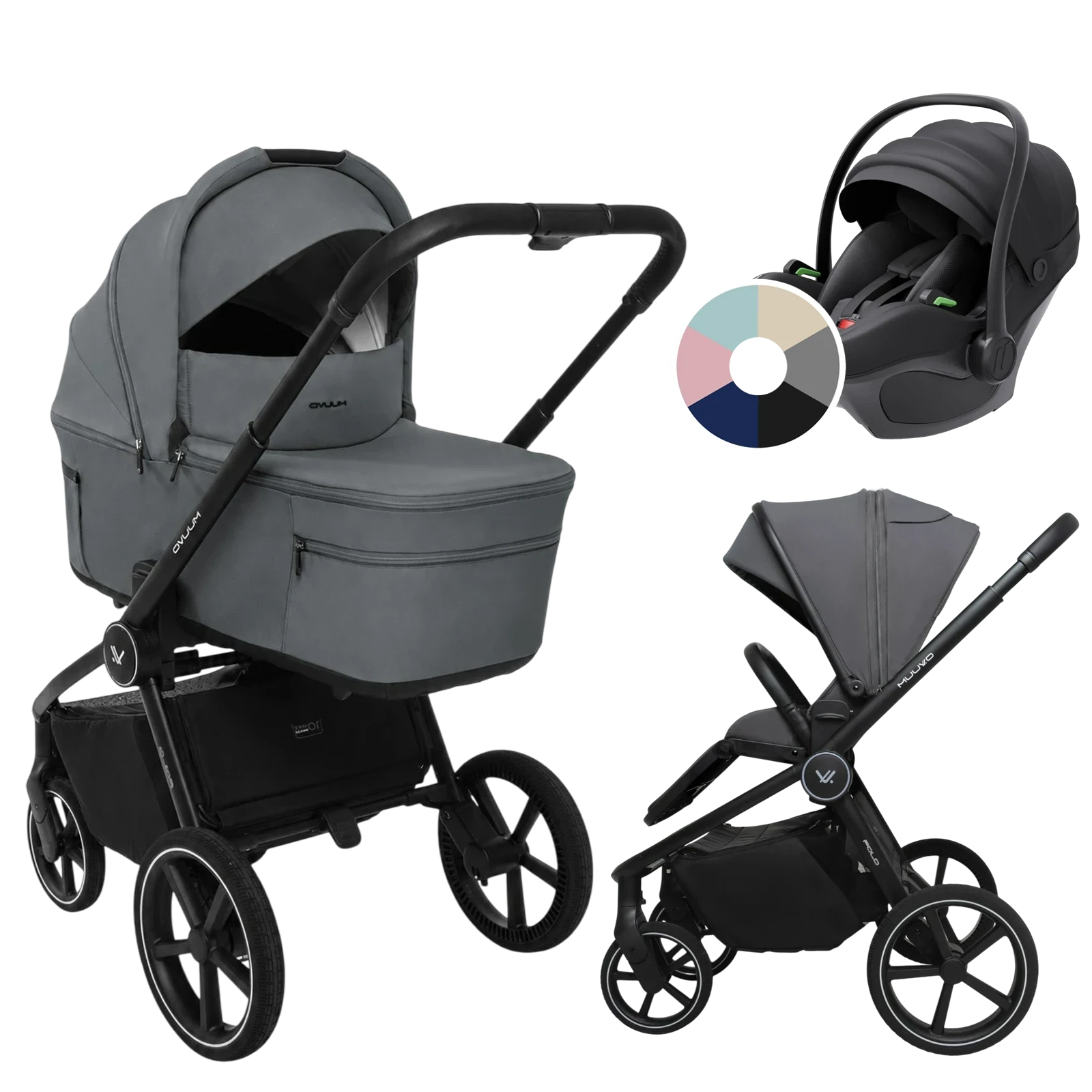 Muuvo Fold + Avionaut Pixel 3 + GRATIS - 3w1 | Iron Graphite