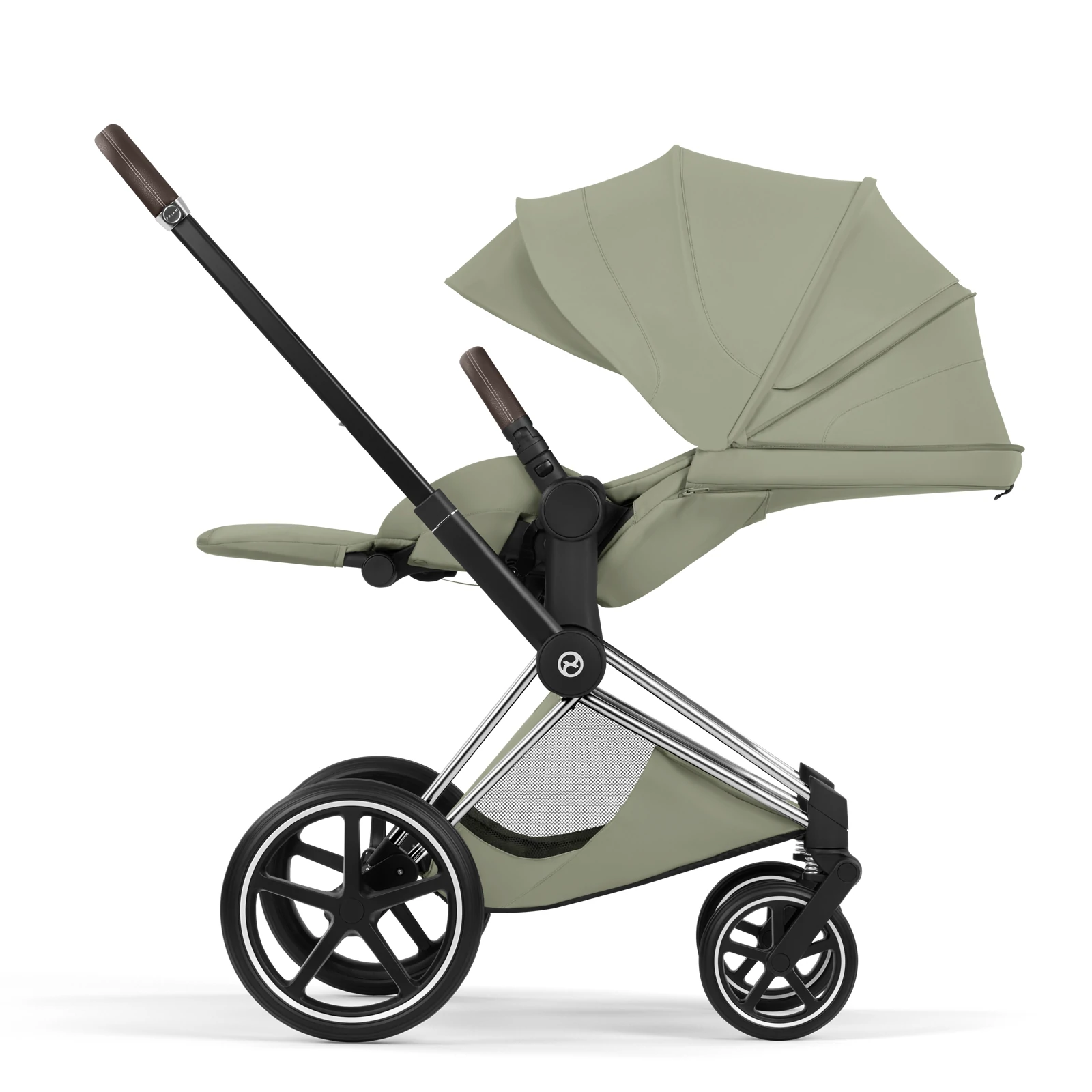 Cybex Priam 5.0 - wózek 4w1 | Sage Green - Chrome (Style)