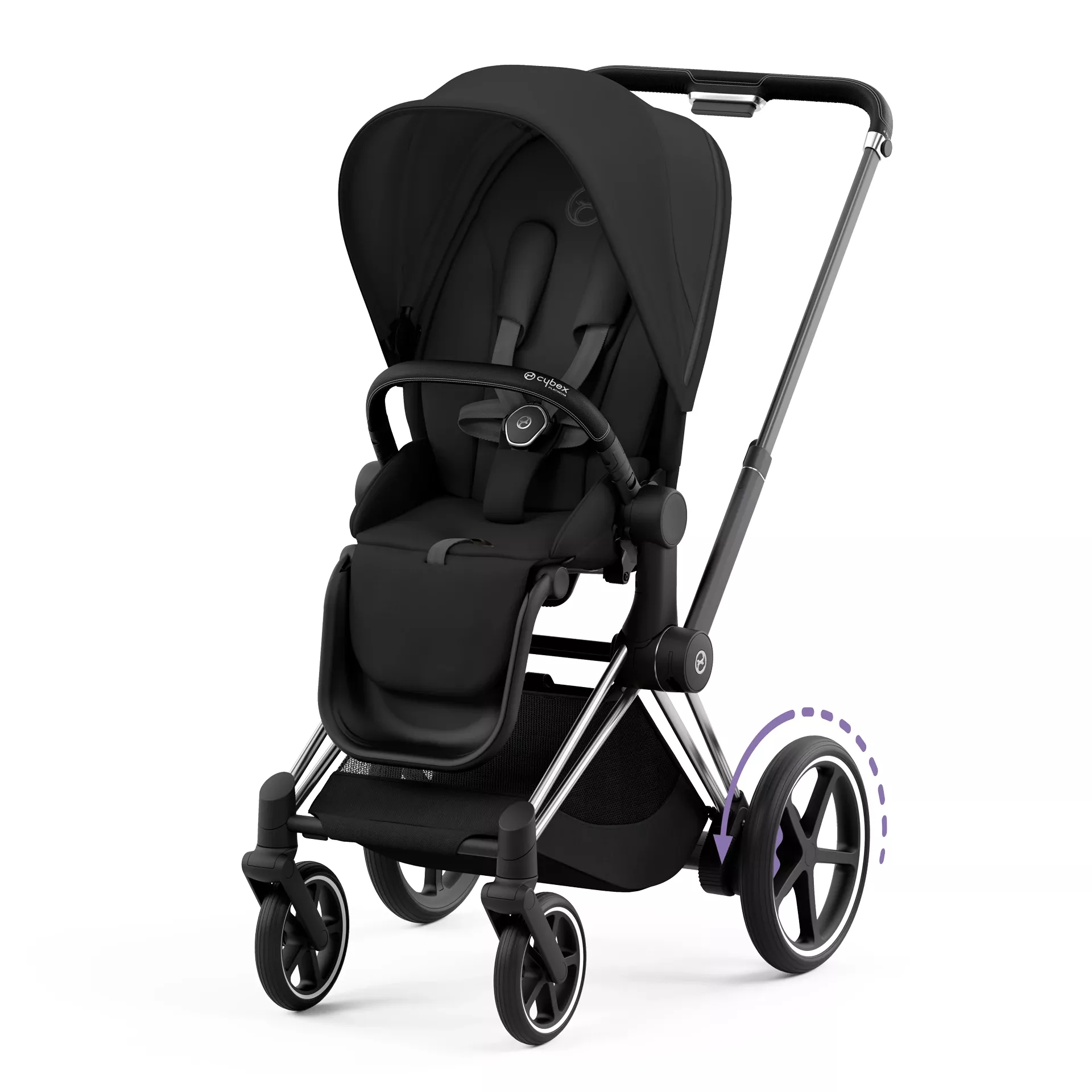 Cybex e-Priam 4.0 - 2w1 | Sepia Black (Chrome Black Frame) Cybex e-Priam 4.0 - 2w1 | Sepia Black (Chrome Black Frame)