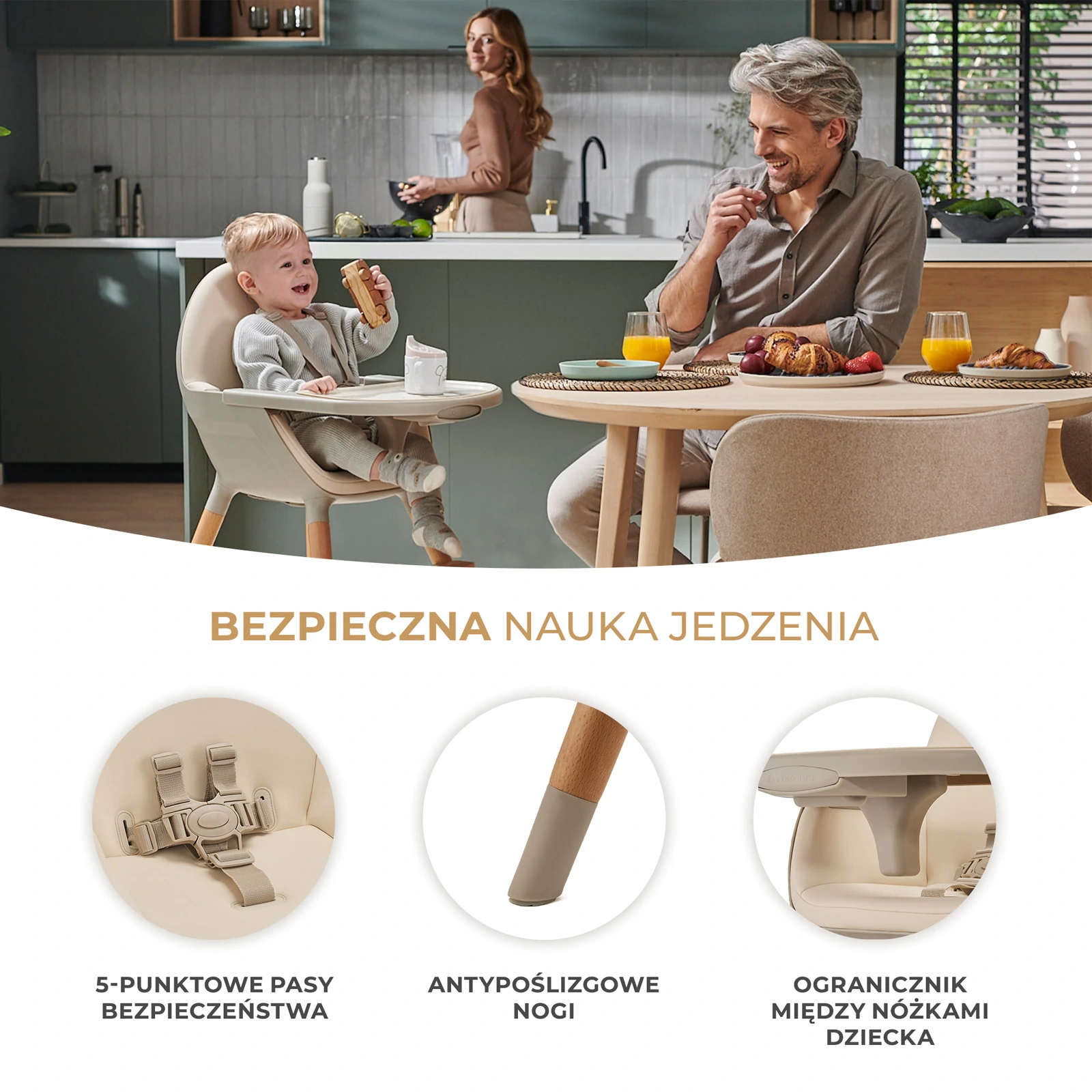 Kinderkraft Fini 2 | Beige Kinderkraft Fini 2 | Beige