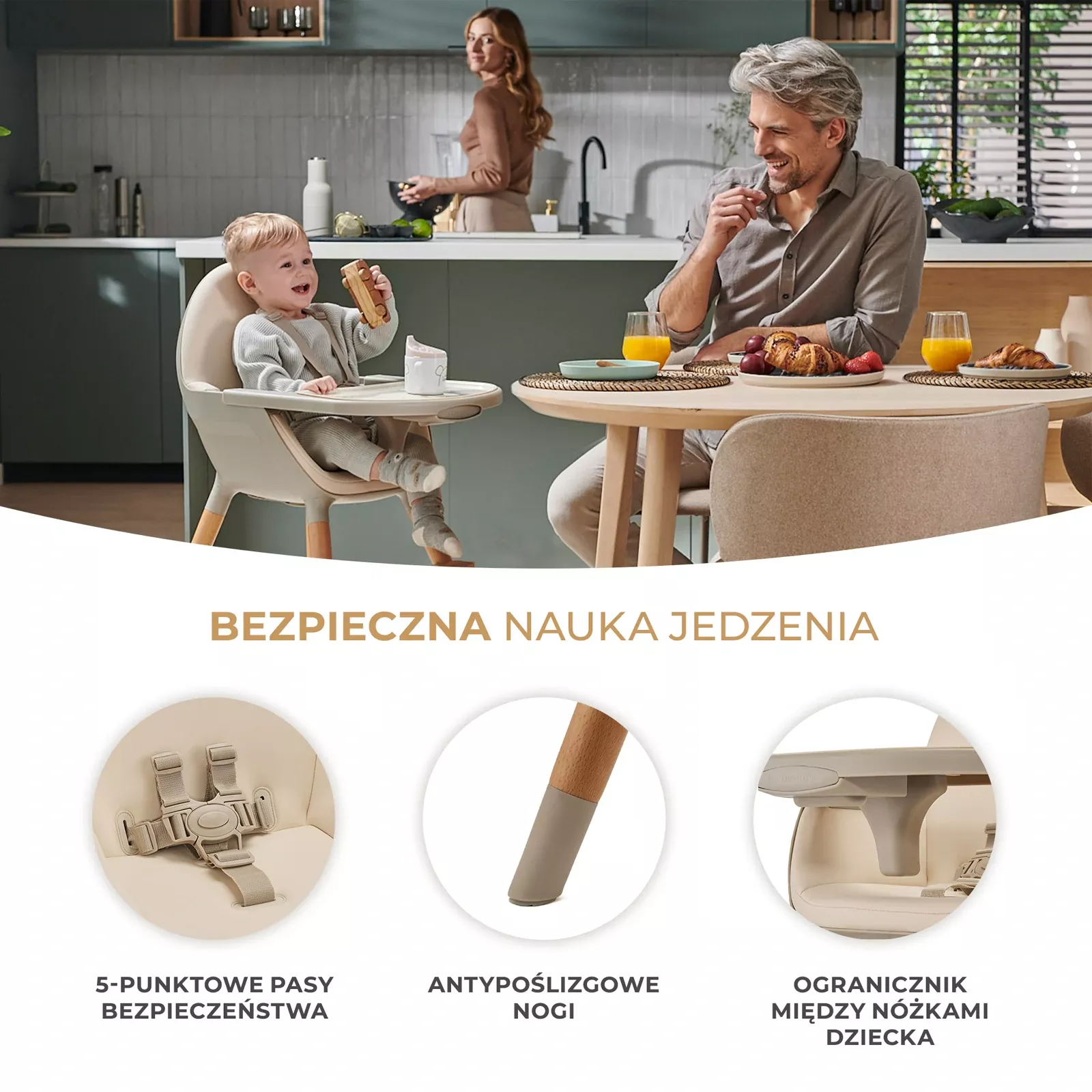 Kinderkraft Fini 2 | Beige Kinderkraft Fini 2 | Beige