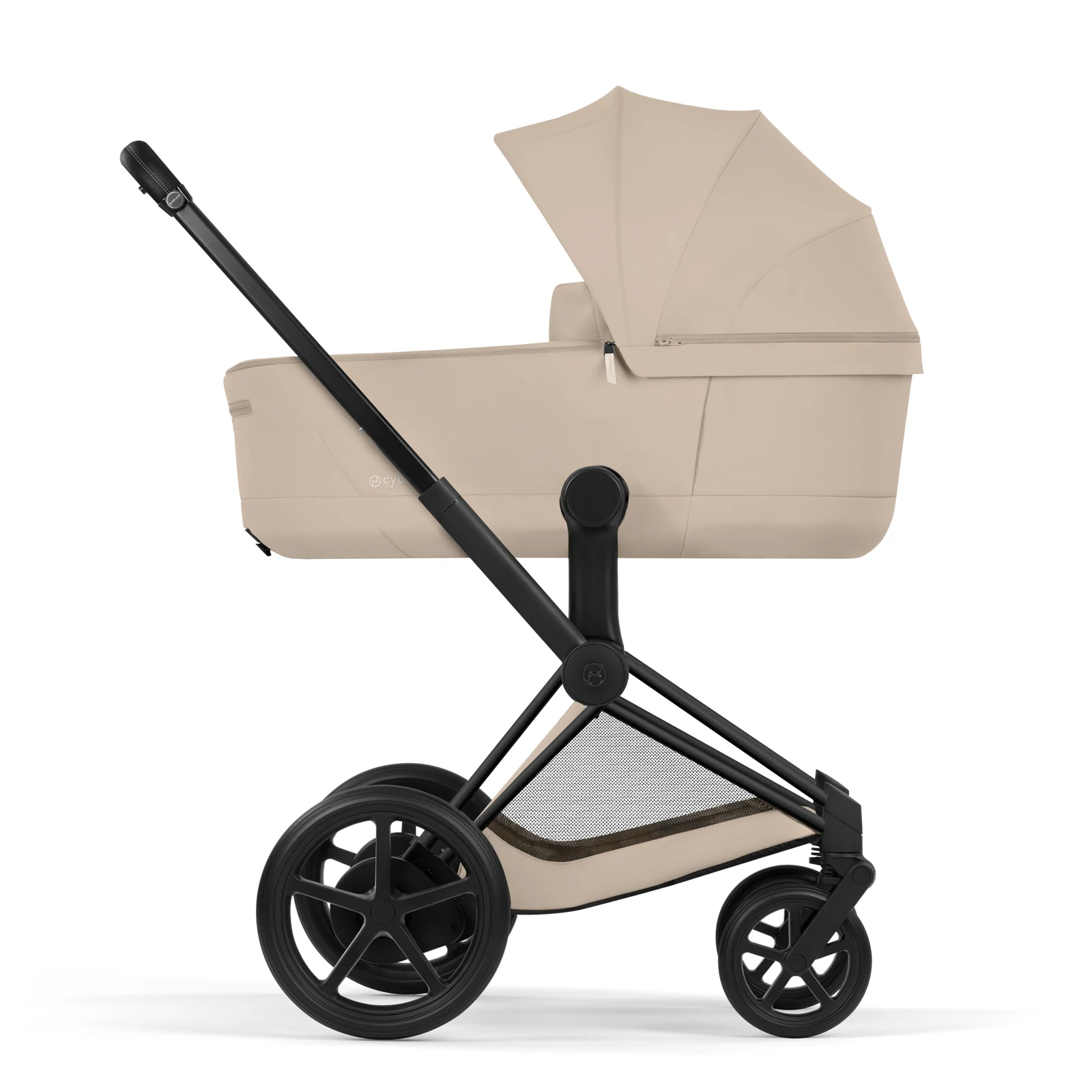 Cybex e-Priam 5.0 - wózek 2w1 | Cozy Beige - Matt Black (Comfort)