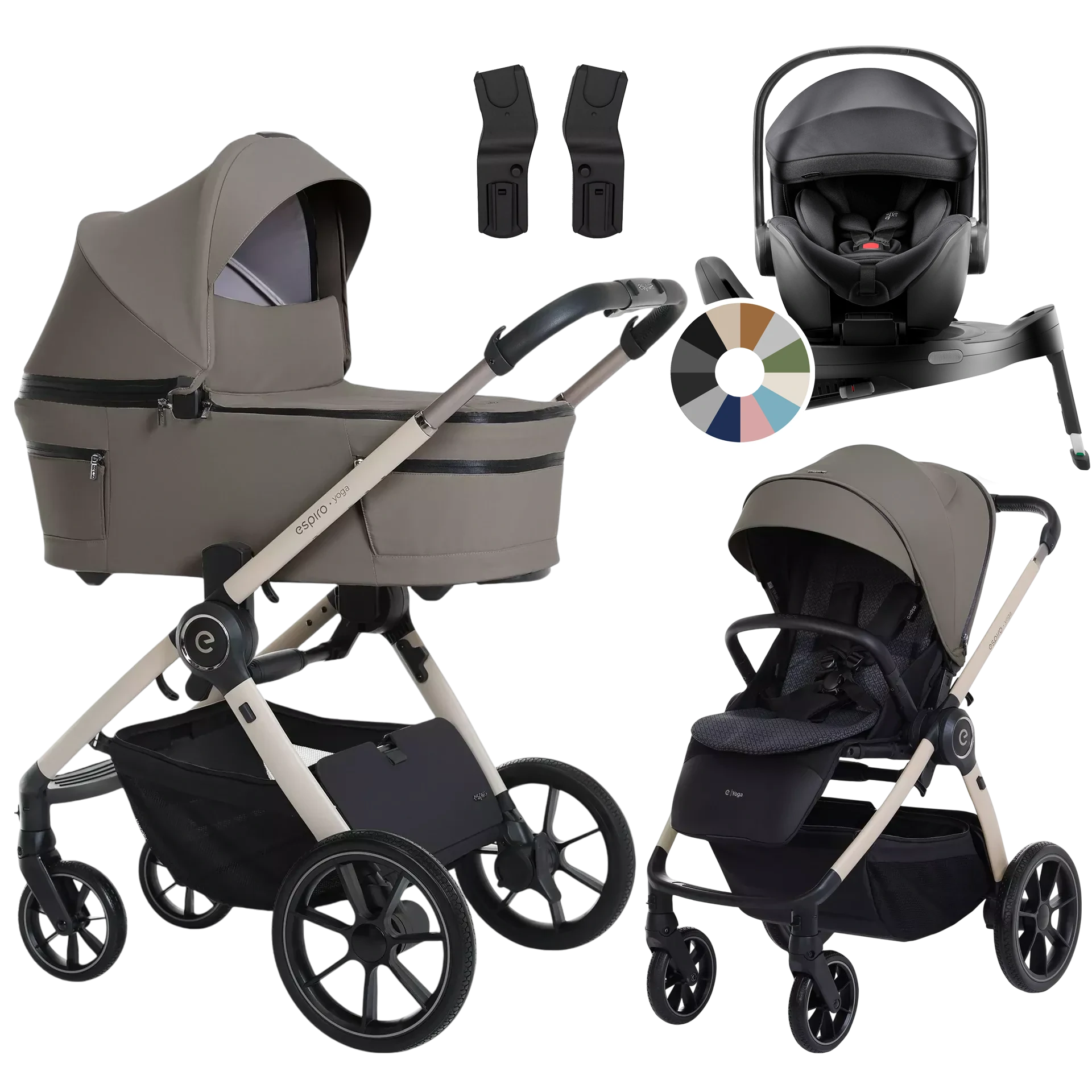 Espiro Yoga 2025 + Britax Römer Baby-Safe Pro + baza Vario 5Z +GRATIS - 4w1 | 109 Meditation Breeze