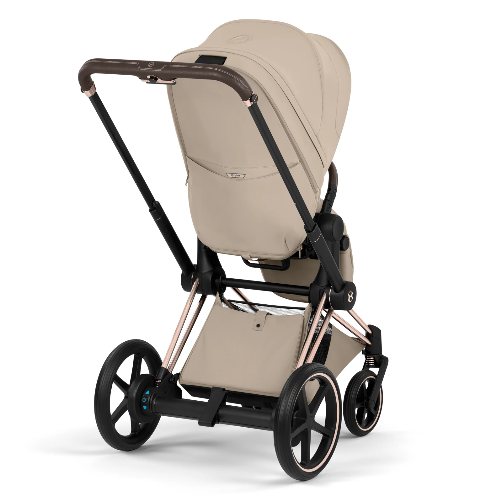 Cybex e-Priam 5.0 - wózek 2w1 | Cozy Beige - Rosegold (Style)