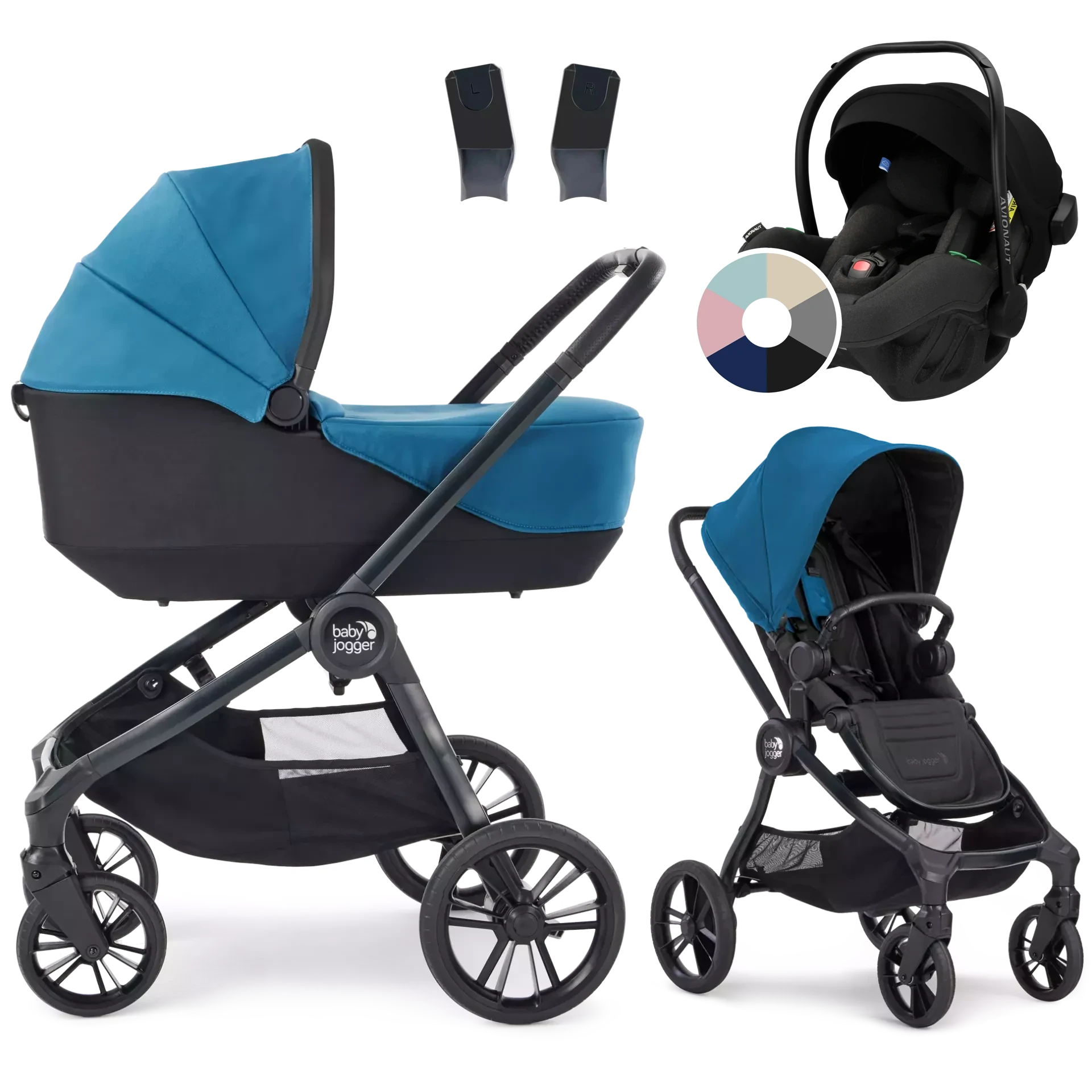 Baby Jogger City Sights + Avionaut Pixel Pro 2.0 C +GRATIS - 3w1 | Deep Teal