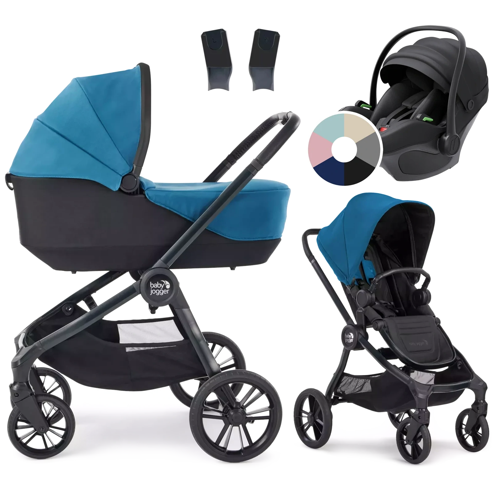 Baby Jogger City Sights + Avionaut Pixel 3 + GRATIS - 3w1 | Deep Teal