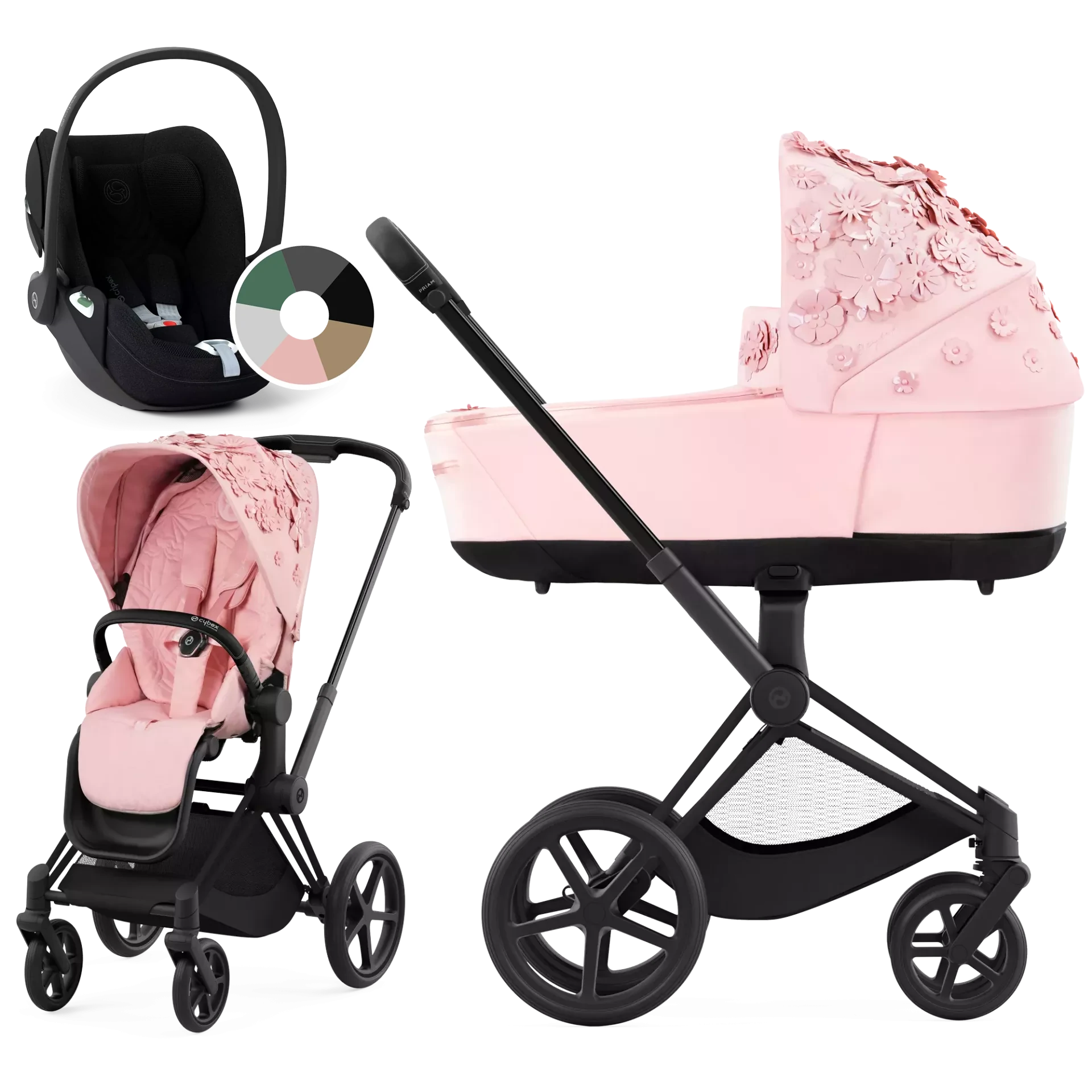 Cybex Priam 4.0 + Cybex Cloud T i-Size - 3w1 | Pale Blush - Fashion Collection
