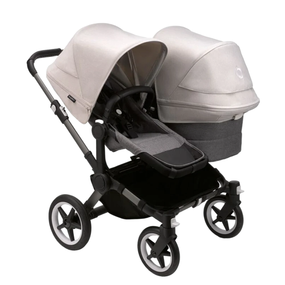 Bugaboo Donkey 5 Duo | Graphite-Grey Melange-Misty White