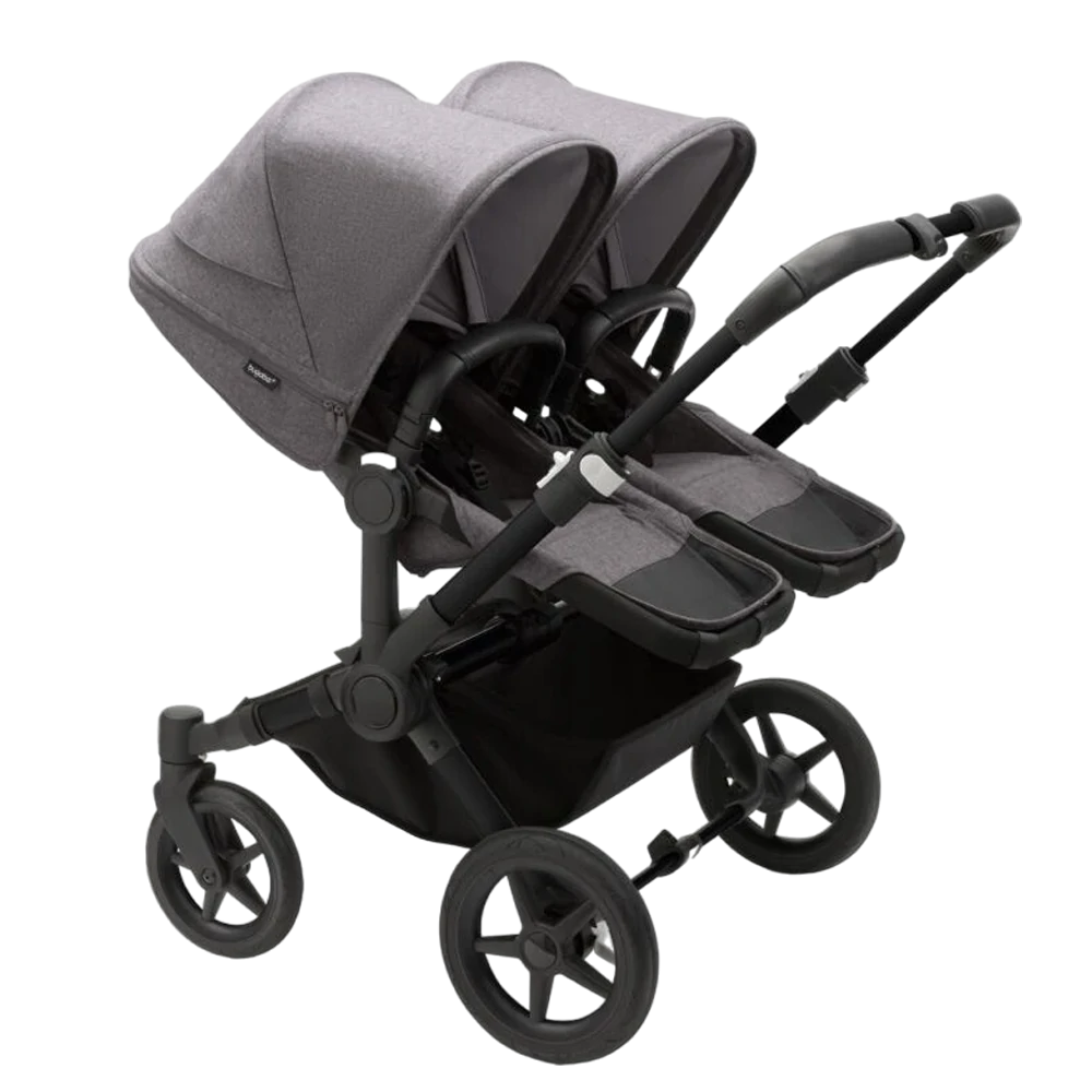 Bugaboo Donkey 5 Twin | Black-Grey Melange-Grey Melange