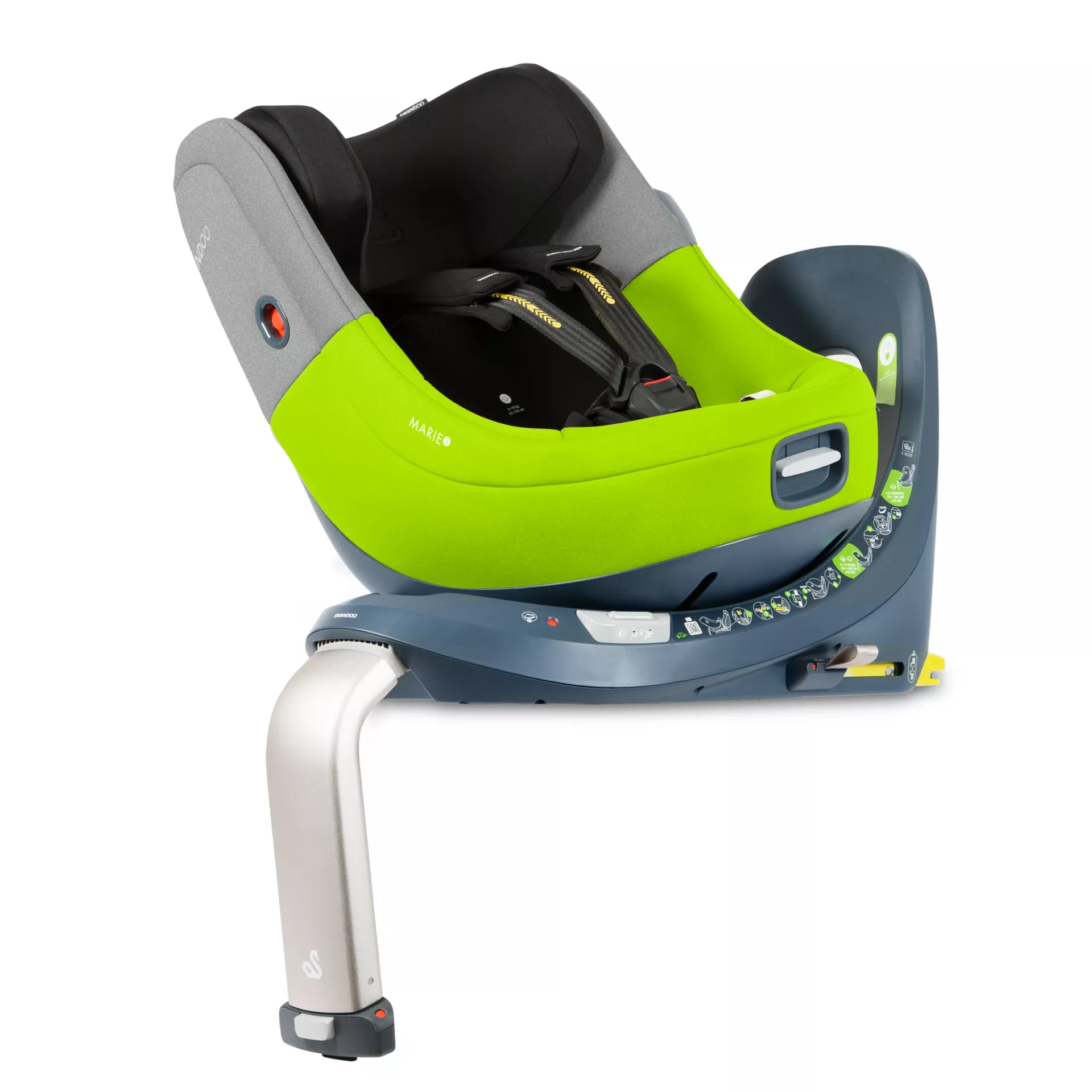 Swandoo Marie 3 i-Size | Lime & Sesame Grey Swandoo Marie 3 i-Size | Lime & Sesame Grey