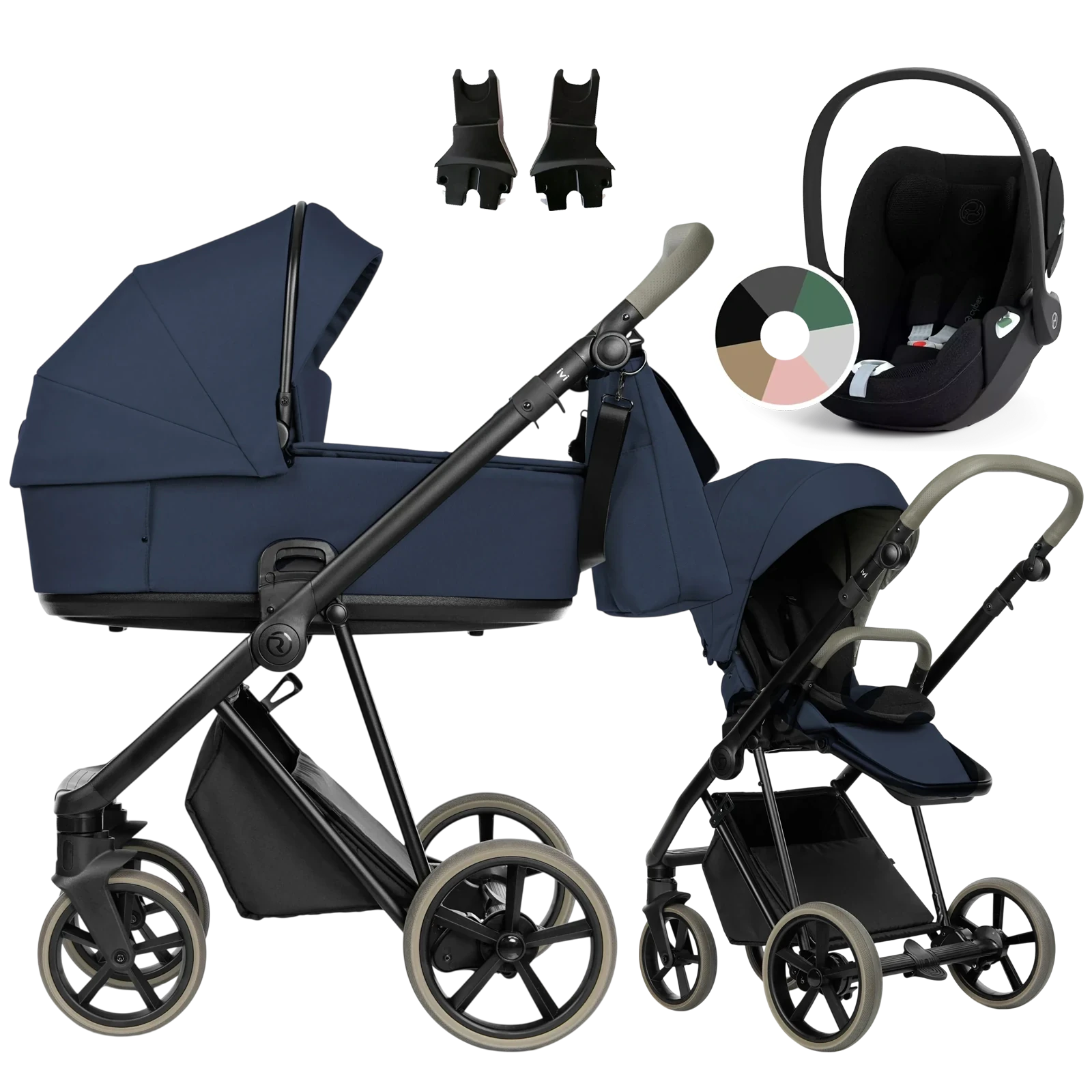 Roan Ivi 2.0 Vintage + Cybex Cloud T i-Size +GRATIS - 3w1 | Resort Blue