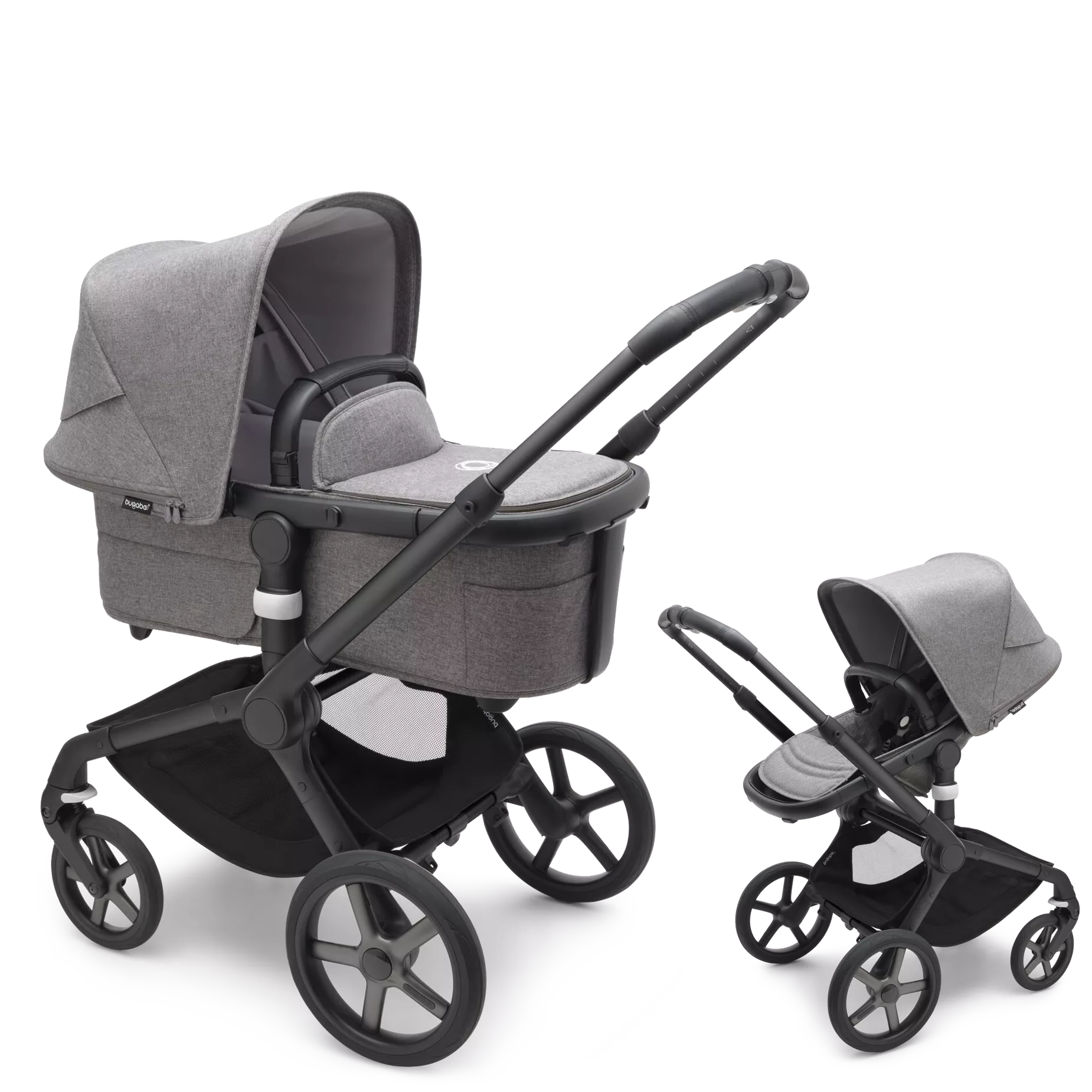 Bugaboo Fox 5 - 2w1 | Black-Grey Melange-Grey Melange