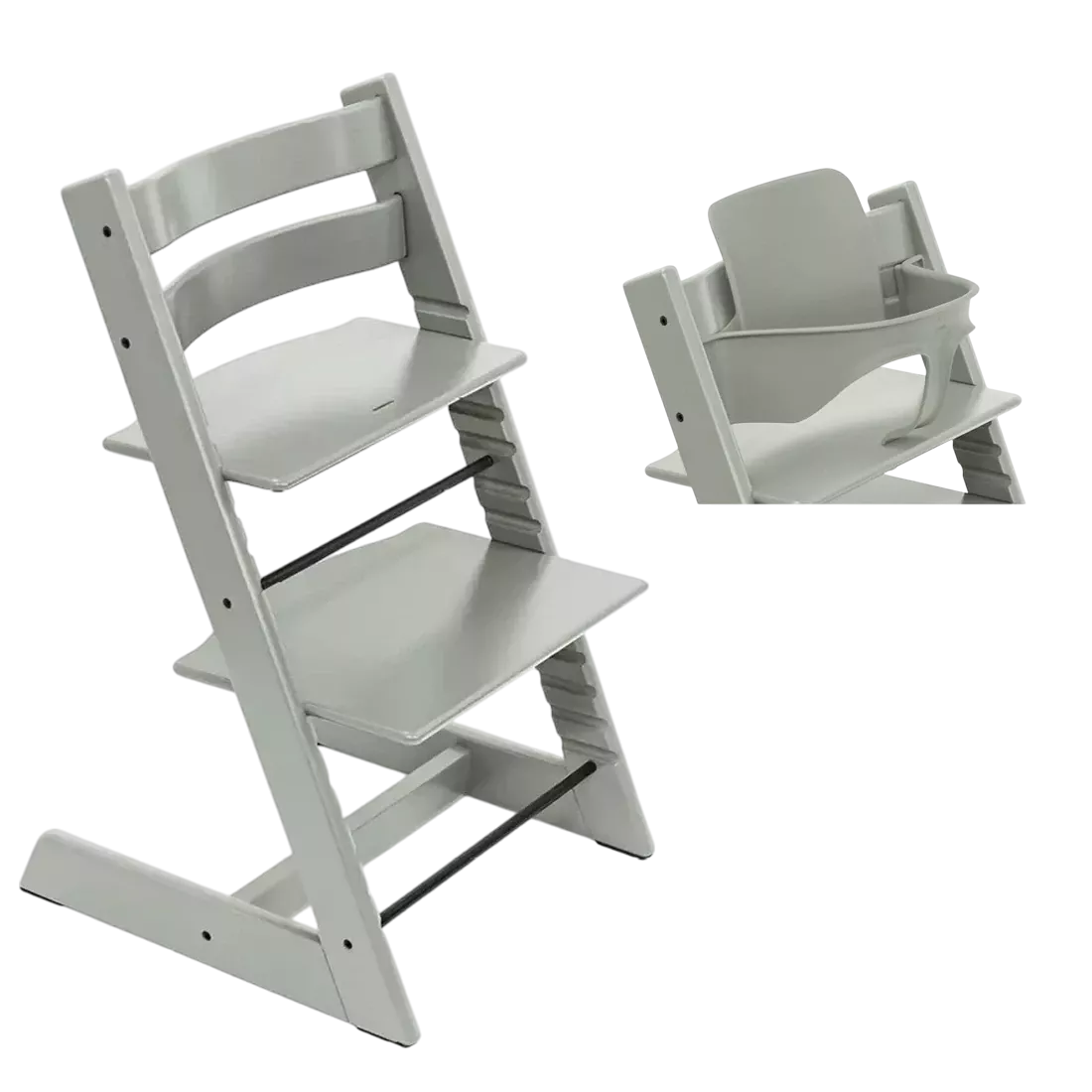 Stokke Tripp Trapp - krzesełko do karmienia + Baby Set | Glacier Green