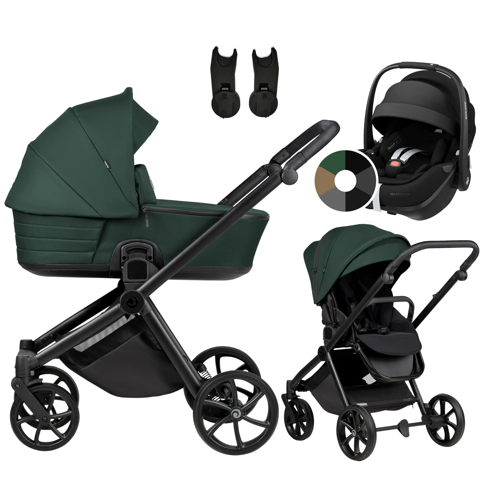 Tutis Mio 3 Plus + Maxi-Cosi Pebble 360 Pro2 + GRATIS - 3w1 | 240 Pacific Green