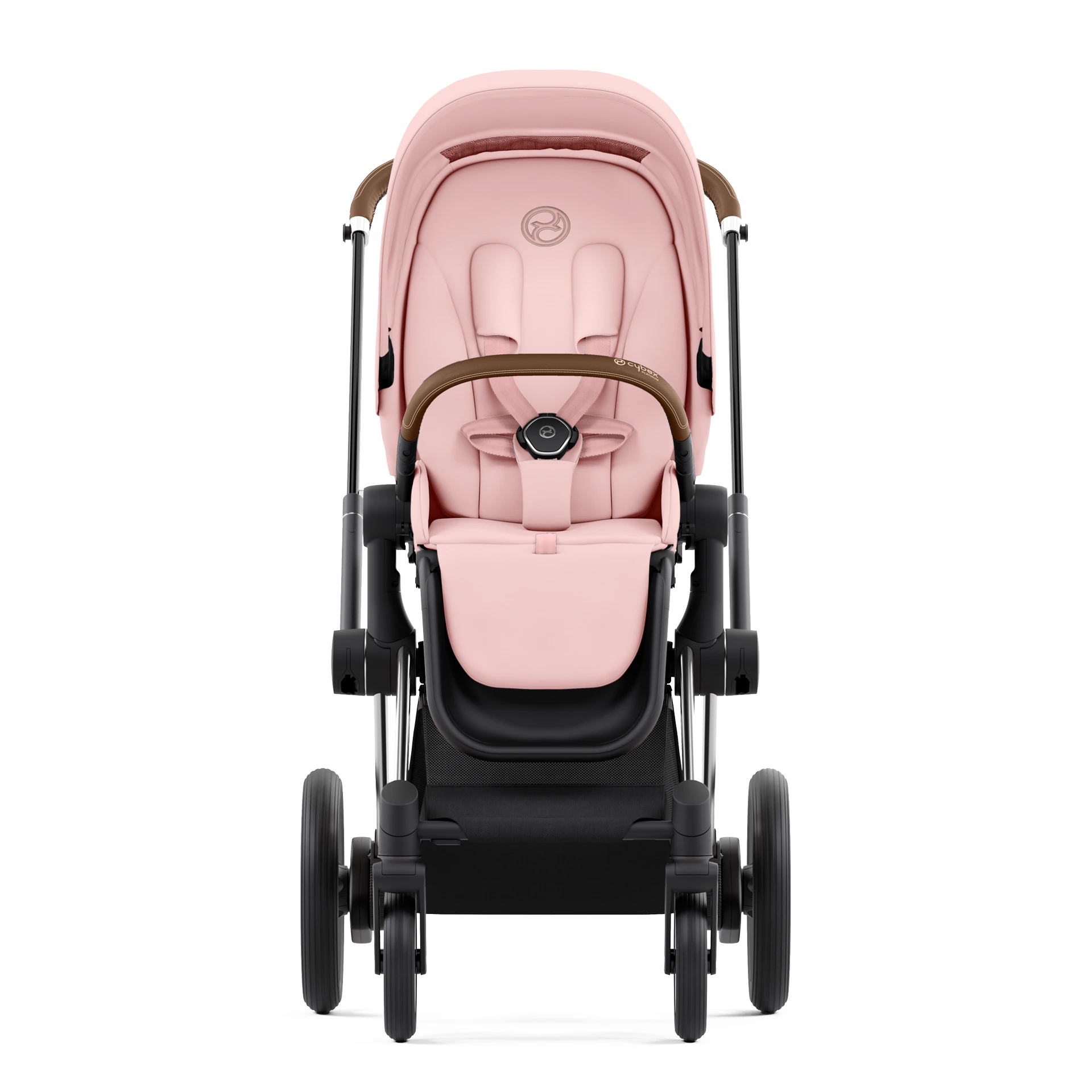 Cybex e-Priam 4.0 - 2w1 | Peach Pink (Chrome Brown Frame) Cybex e-Priam 4.0 - 2w1 | Peach Pink (Chrome Brown Frame)