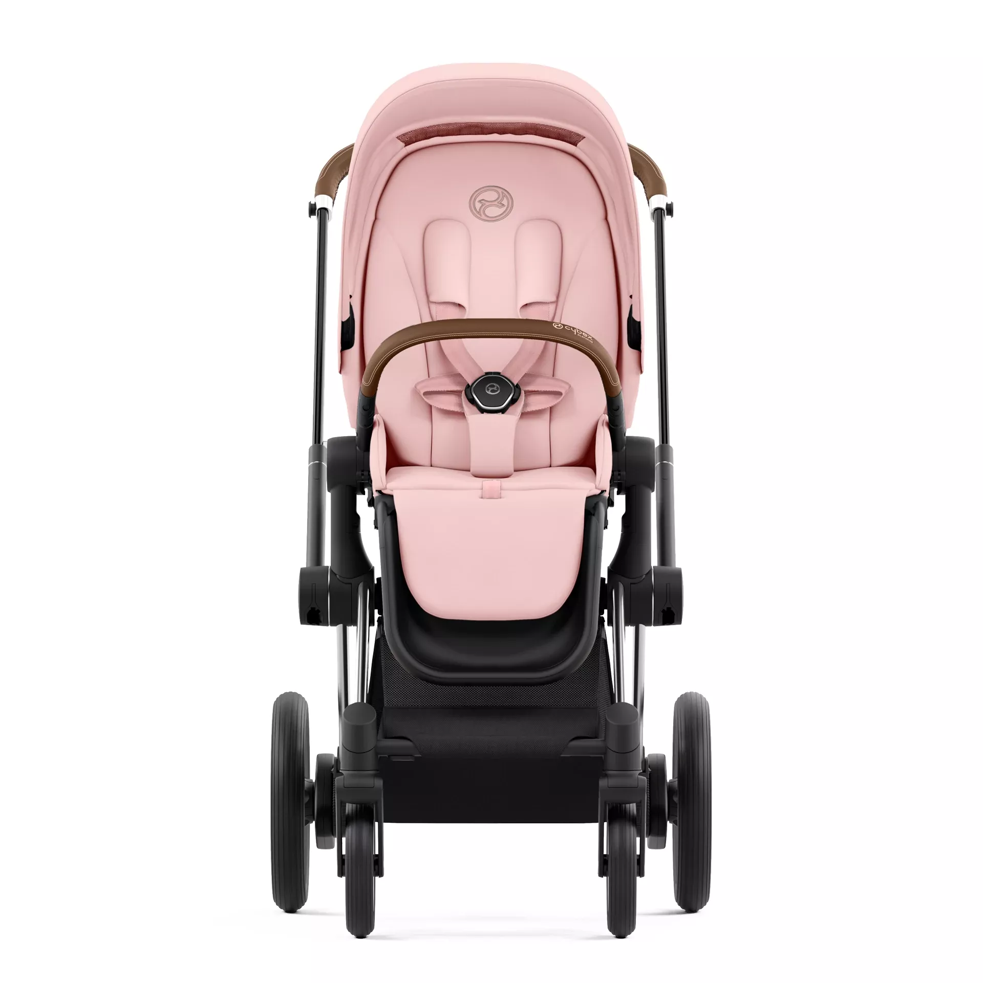 Cybex e-Priam 4.0 - 2w1 | Peach Pink (Chrome Brown Frame) Cybex e-Priam 4.0 - 2w1 | Peach Pink (Chrome Brown Frame)