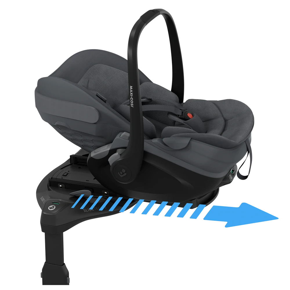 Maxi-Cosi Pebble Slide Pro + baza FamilyFix Slide Pro | Moon Graphite