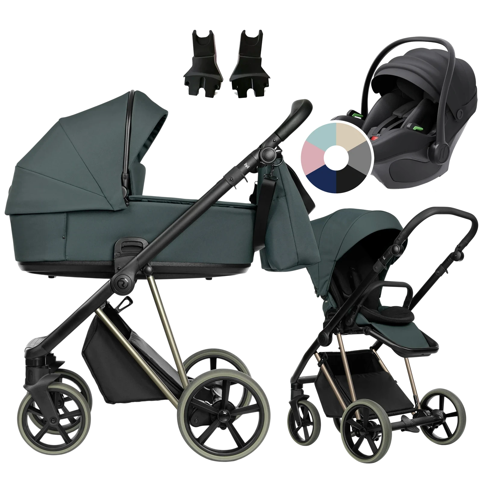 Roan Ivi 2.0 Vintage + Avionaut Pixel 3 + GRATIS - 3w1 | Himalayan Green