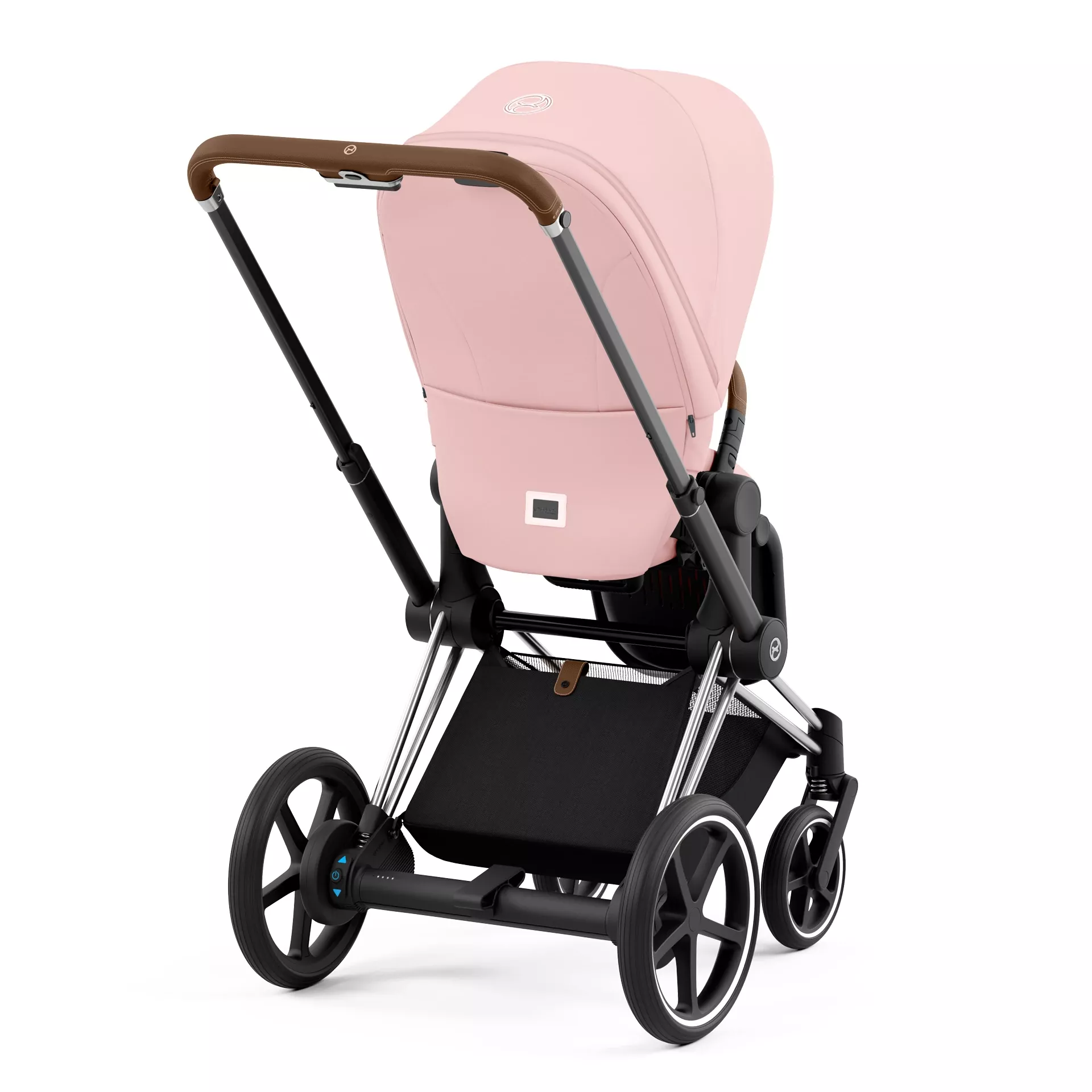 Cybex e-Priam 4.0 - 2w1 | Peach Pink (Chrome Brown Frame) Cybex e-Priam 4.0 - 2w1 | Peach Pink (Chrome Brown Frame)