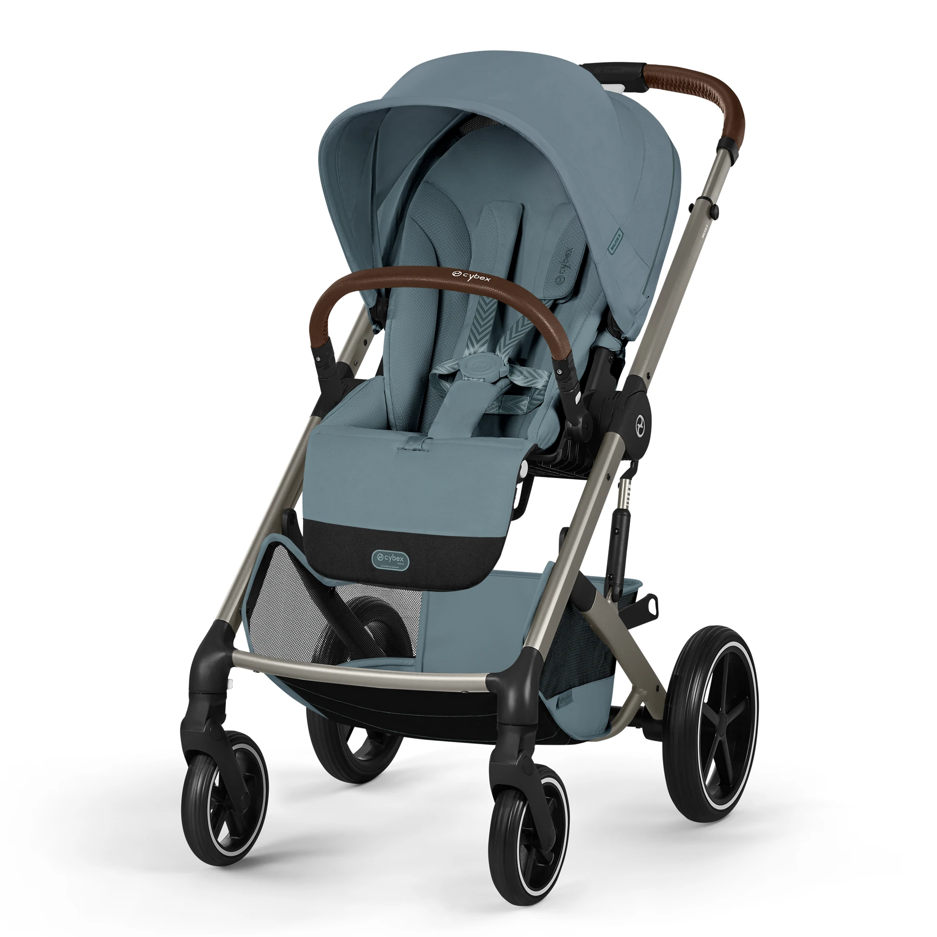 Cybex Balios S Lux Fold - 2w1 ze składaną gondolą | Stormy Blue